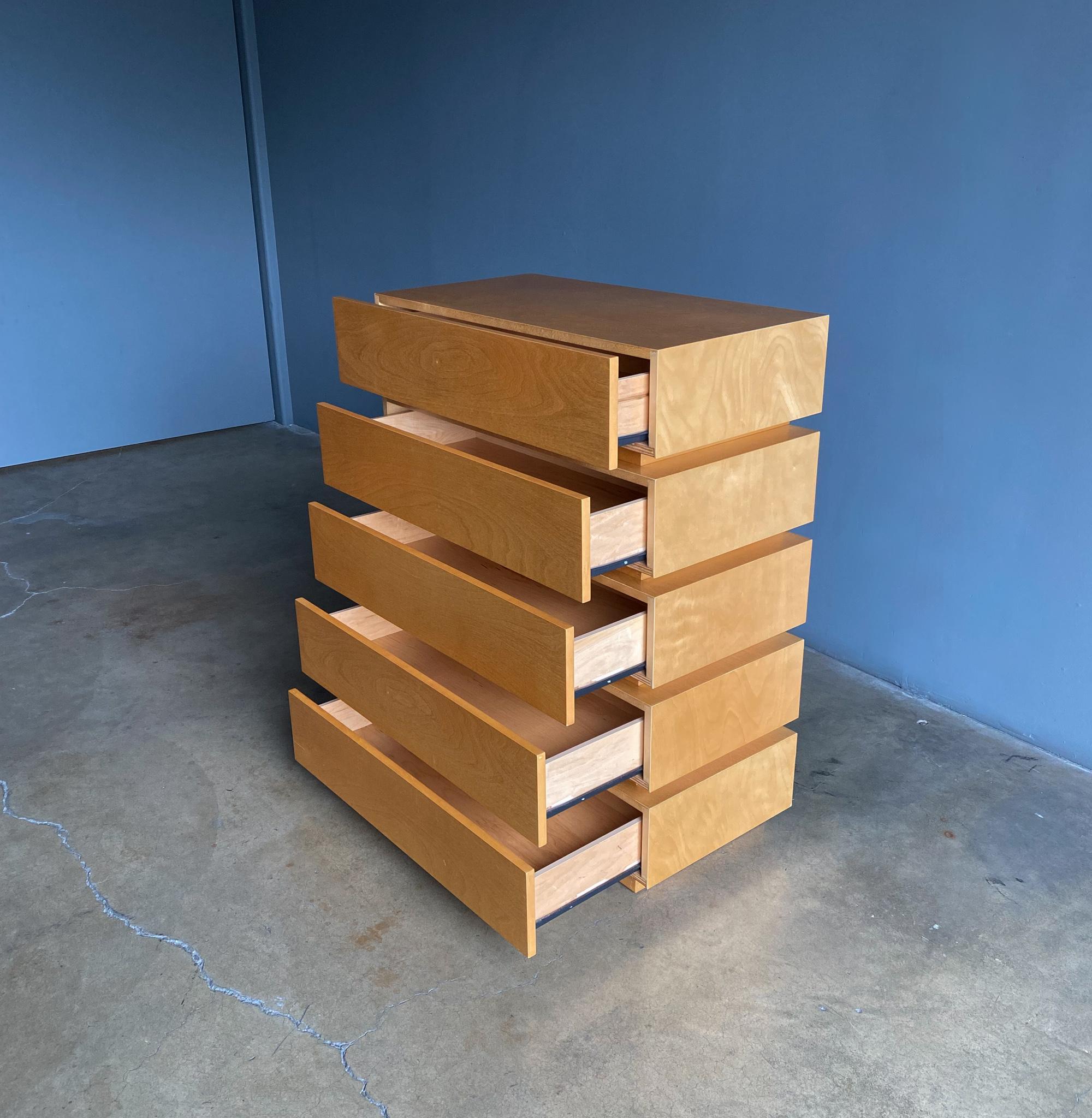 Postmodern Custom Stacked Chest of Drawers, 1990's 7