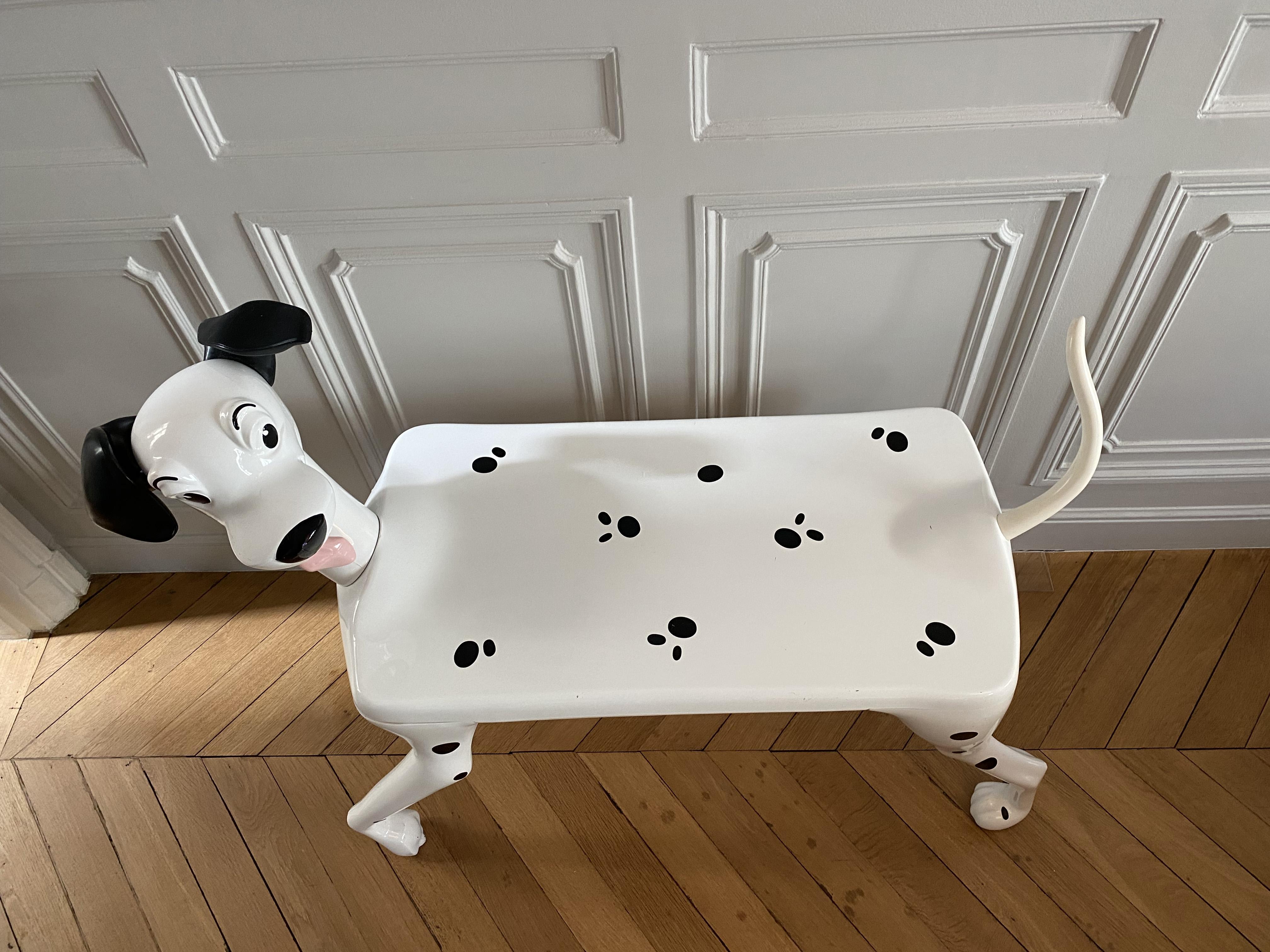 Postmodern Dalmatian Pongo Desk by Pierre Colleu for Starform and Disney, 1980s. For Sale 4