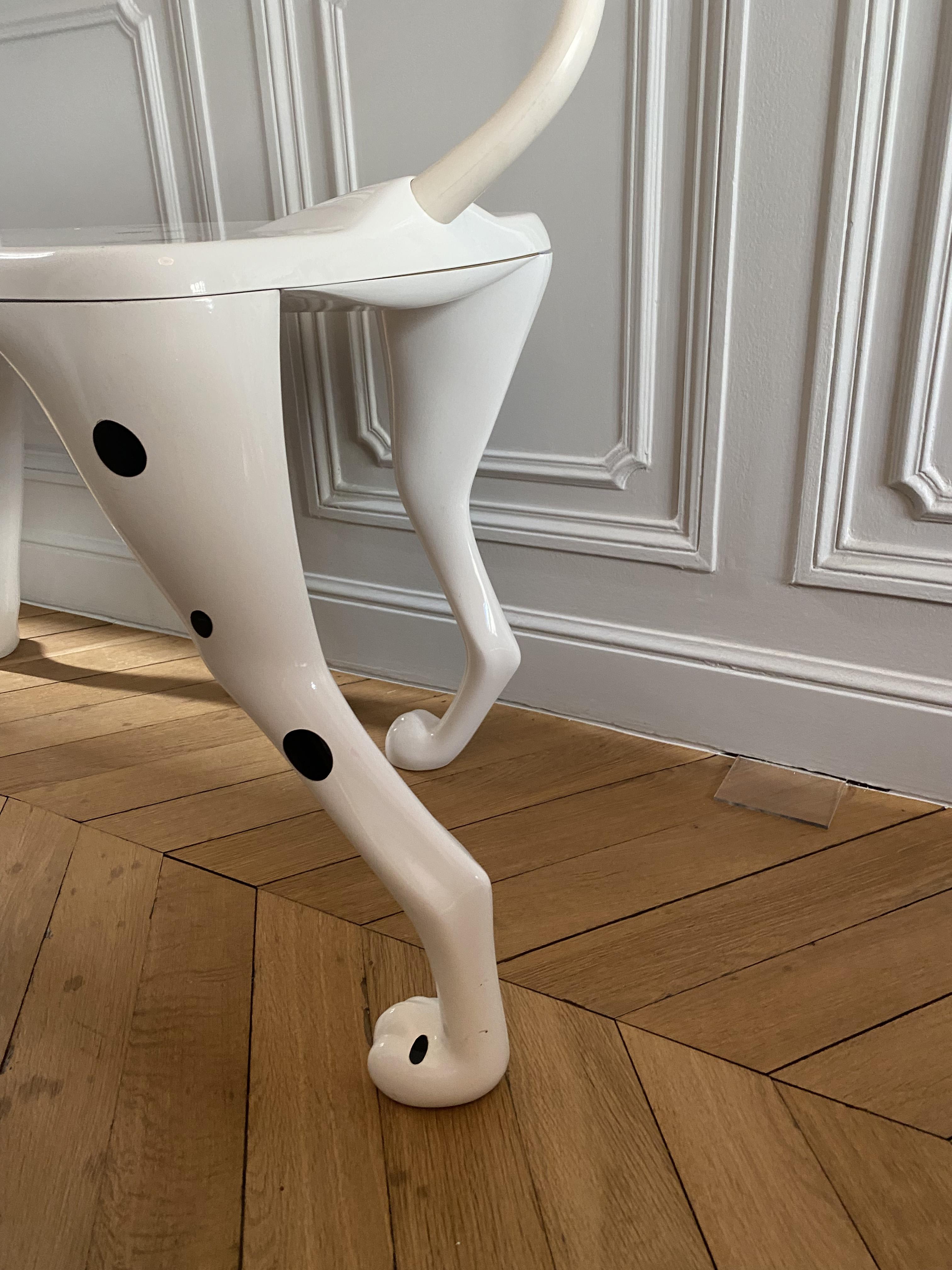 Postmodern Dalmatian Pongo Desk by Pierre Colleu for Starform and Disney, 1980s. For Sale 6