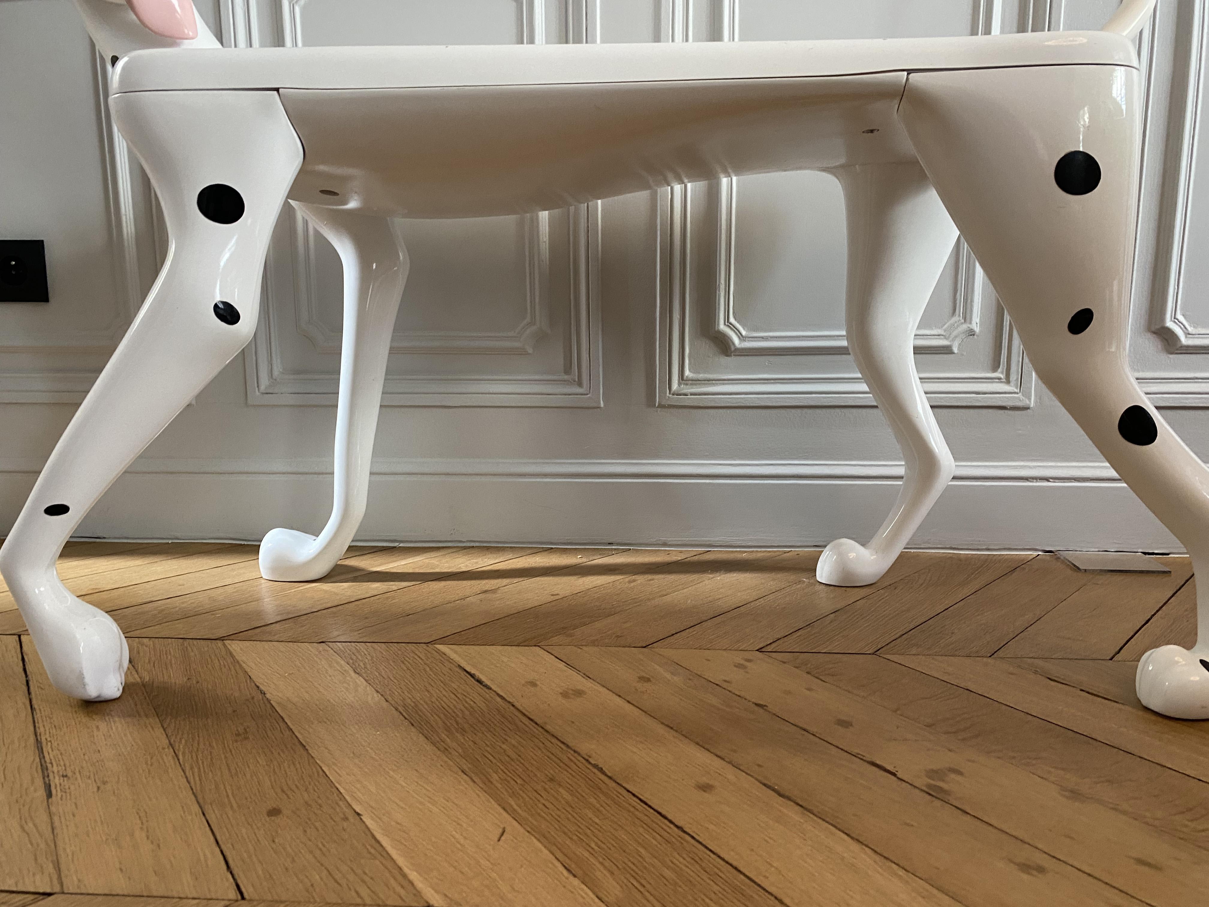 Postmodern Dalmatian Pongo Desk by Pierre Colleu for Starform and Disney, 1980s. For Sale 8