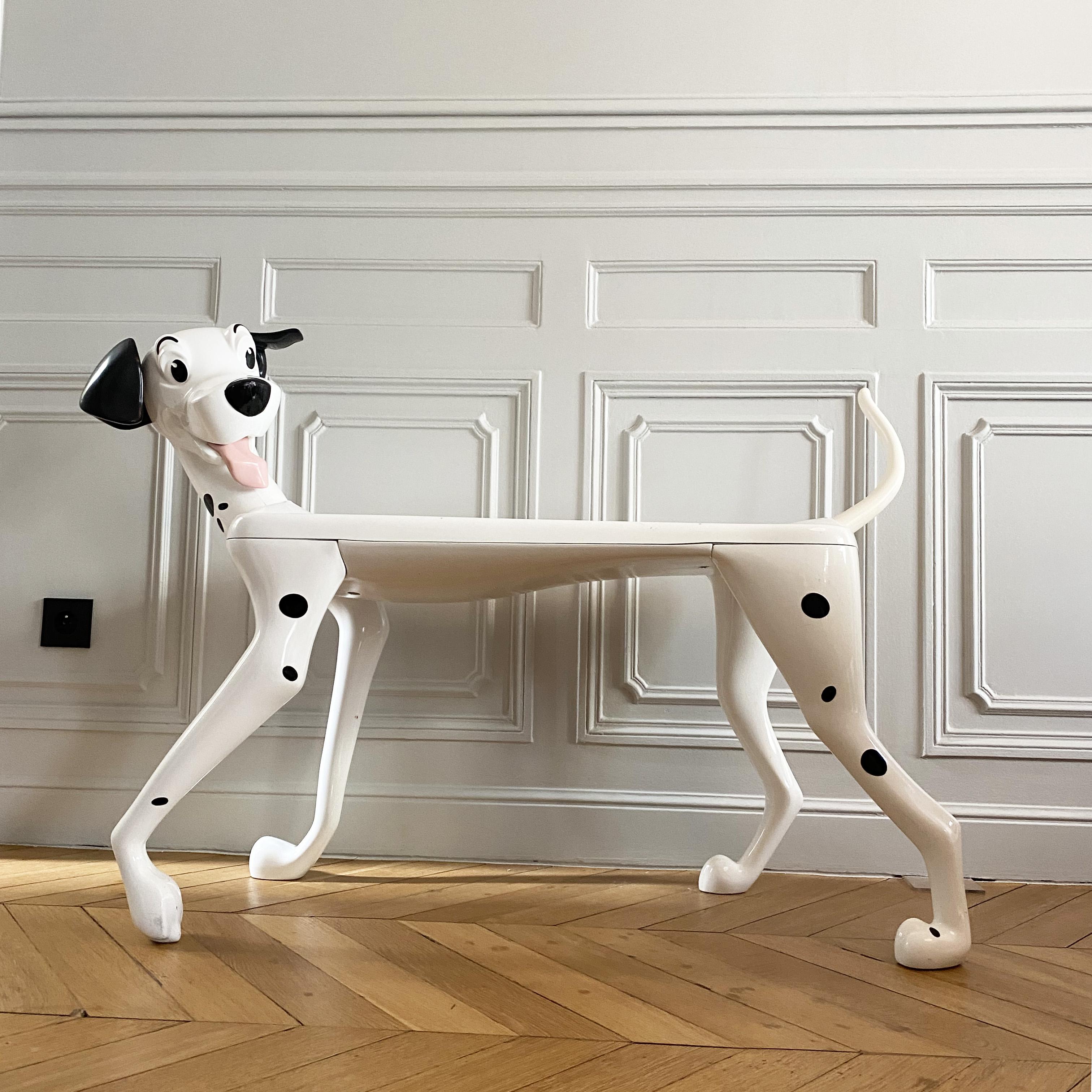 Postmodern Dalmatian Pongo Desk by Pierre Colleu for Starform and Disney, 1980s. For Sale 9