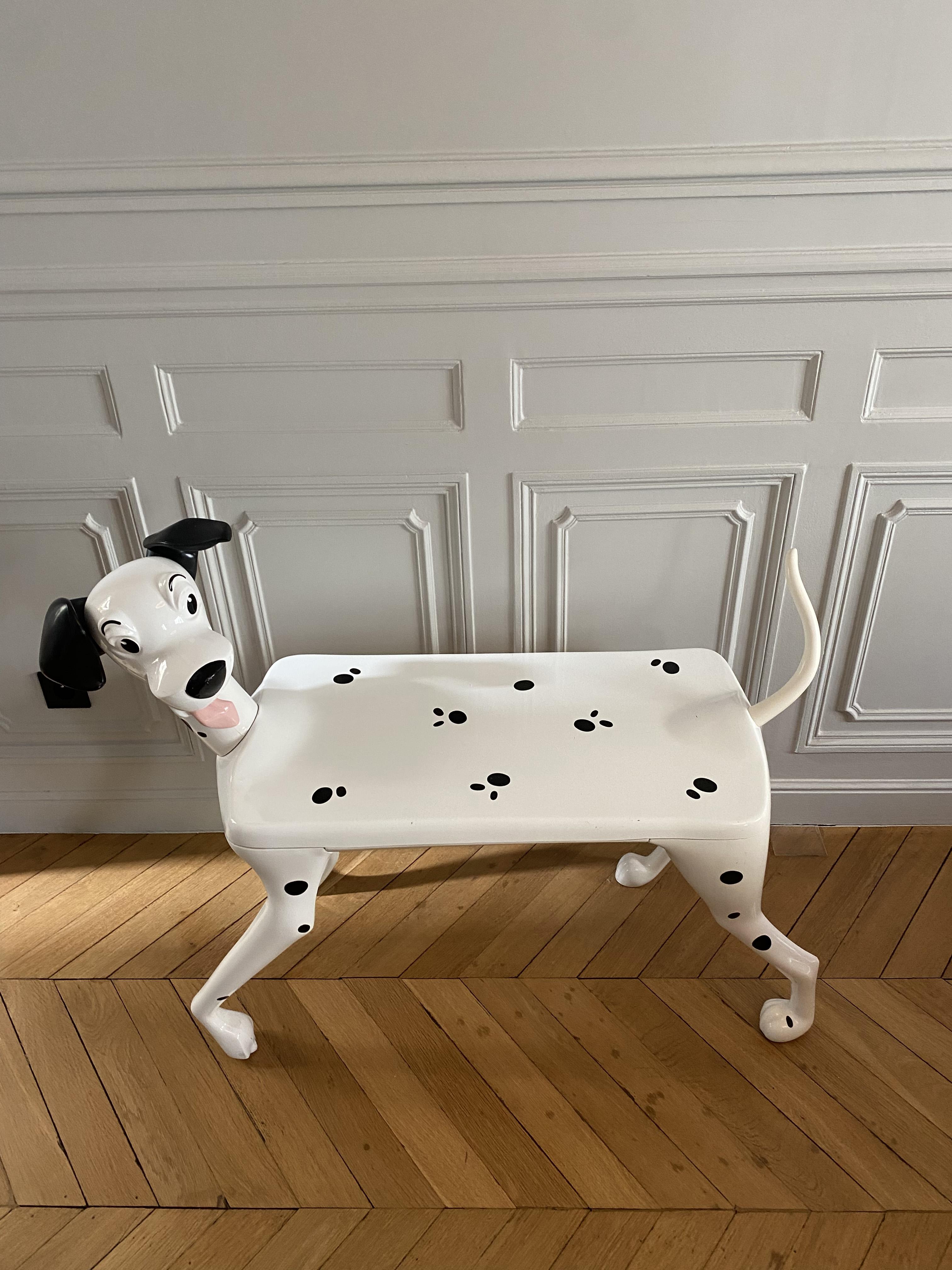 Post-Modern Postmodern Dalmatian Pongo Desk by Pierre Colleu for Starform and Disney, 1980s. For Sale