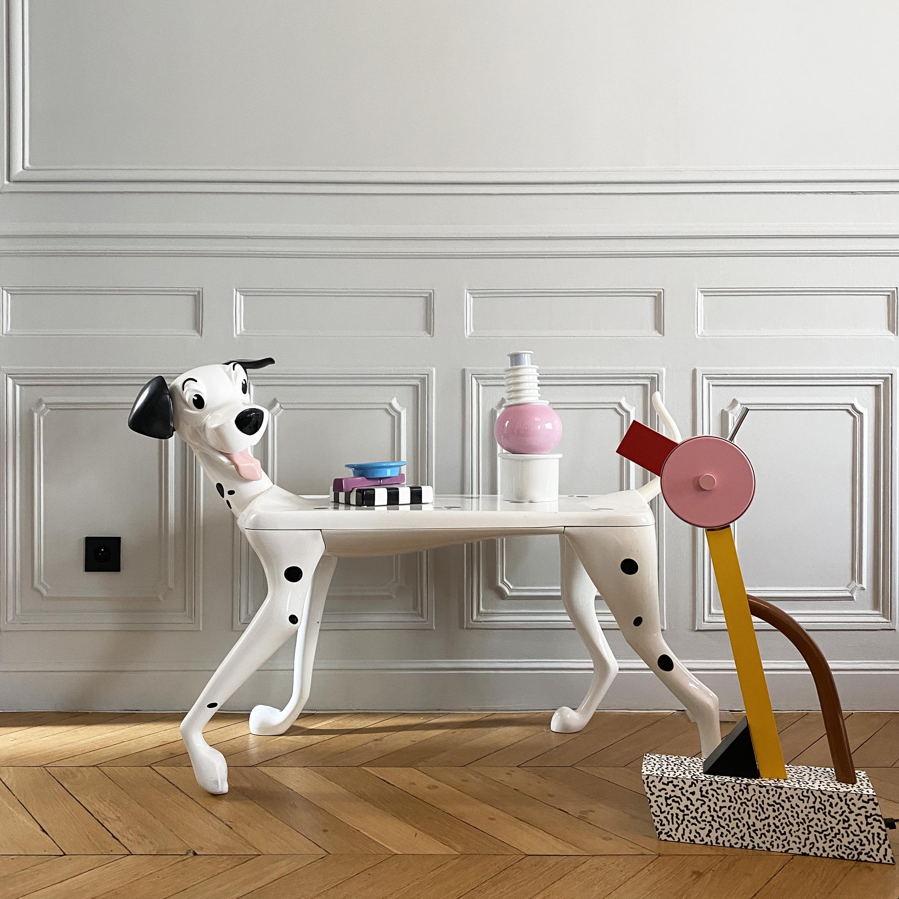 Postmodern Dalmatian Pongo Desk by Pierre Colleu for Starform and Disney, 1980s. In Good Condition For Sale In Lille, FR