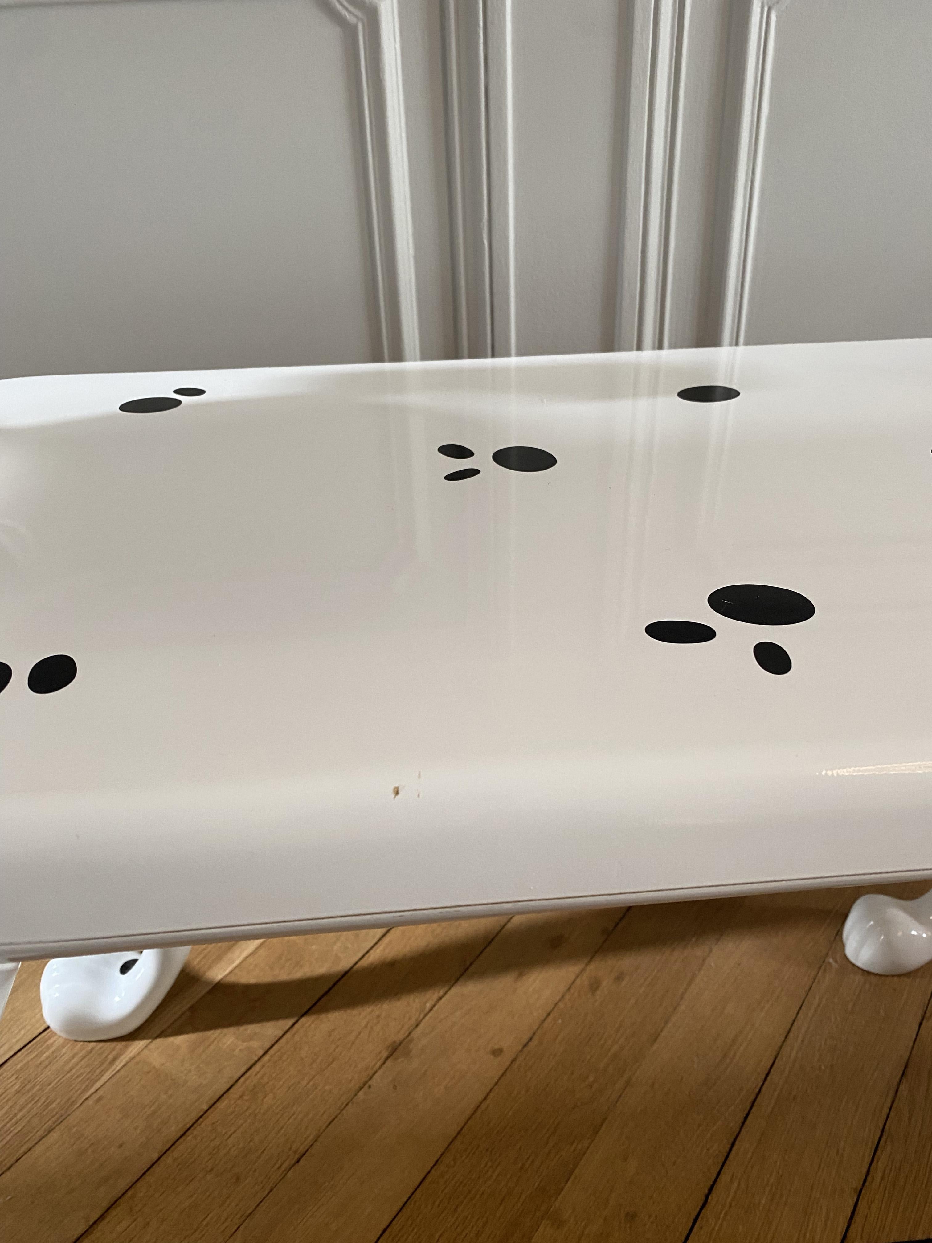 Late 20th Century Postmodern Dalmatian Pongo Desk by Pierre Colleu for Starform and Disney, 1980s. For Sale