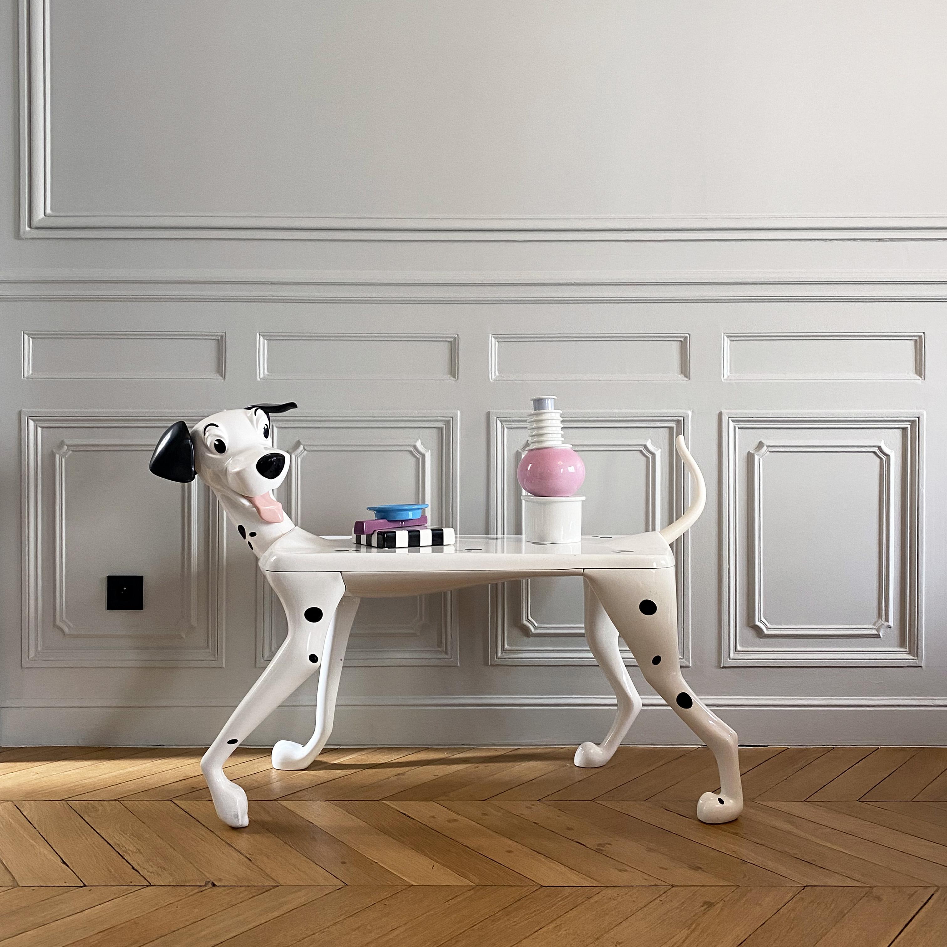Postmodern Dalmatian Pongo Desk by Pierre Colleu for Starform and Disney, 1980s. 1