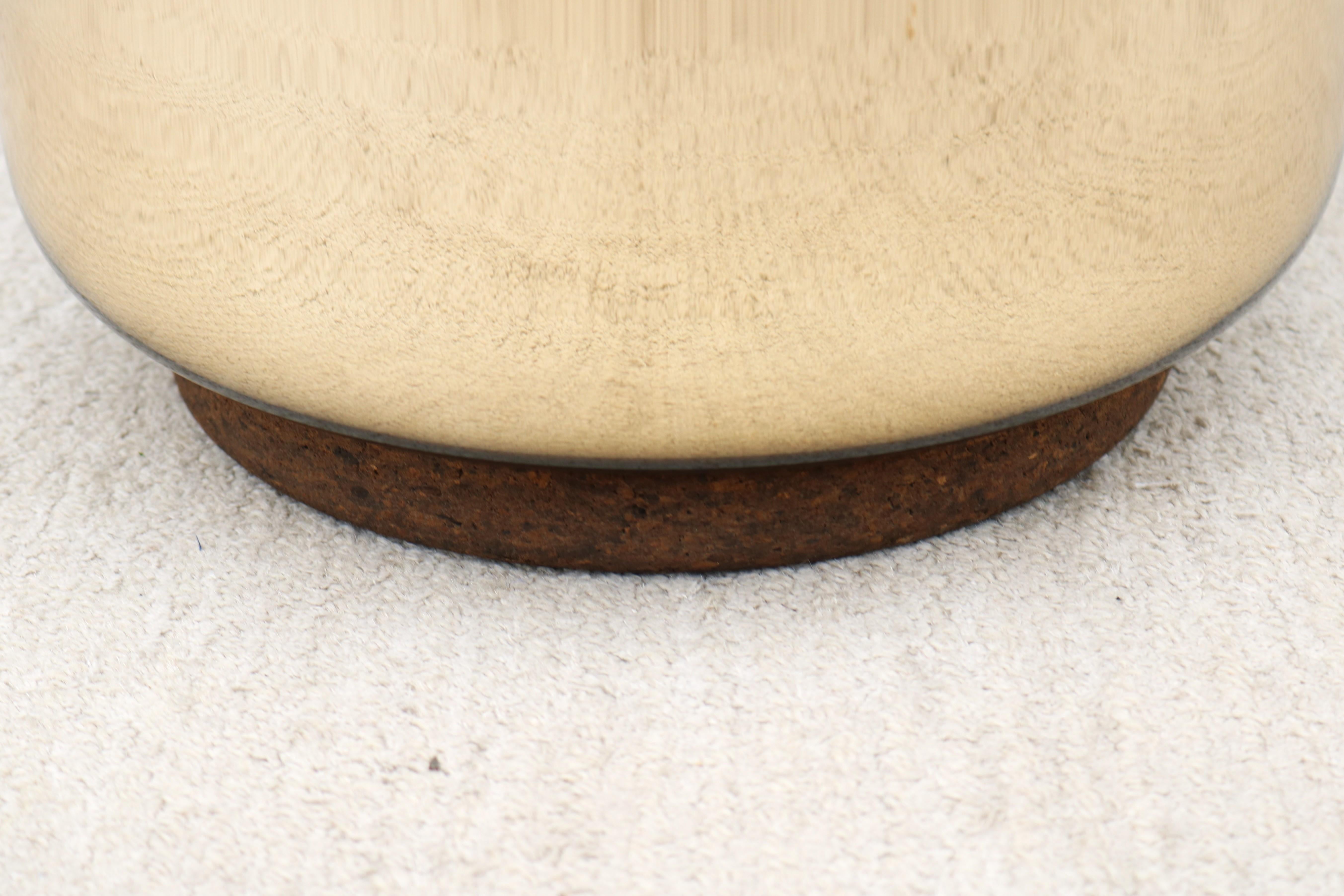 Postmodern Dan Yeffet & Lucie Koldova for Haymann Editions Wave Stool Gold Glass For Sale 10