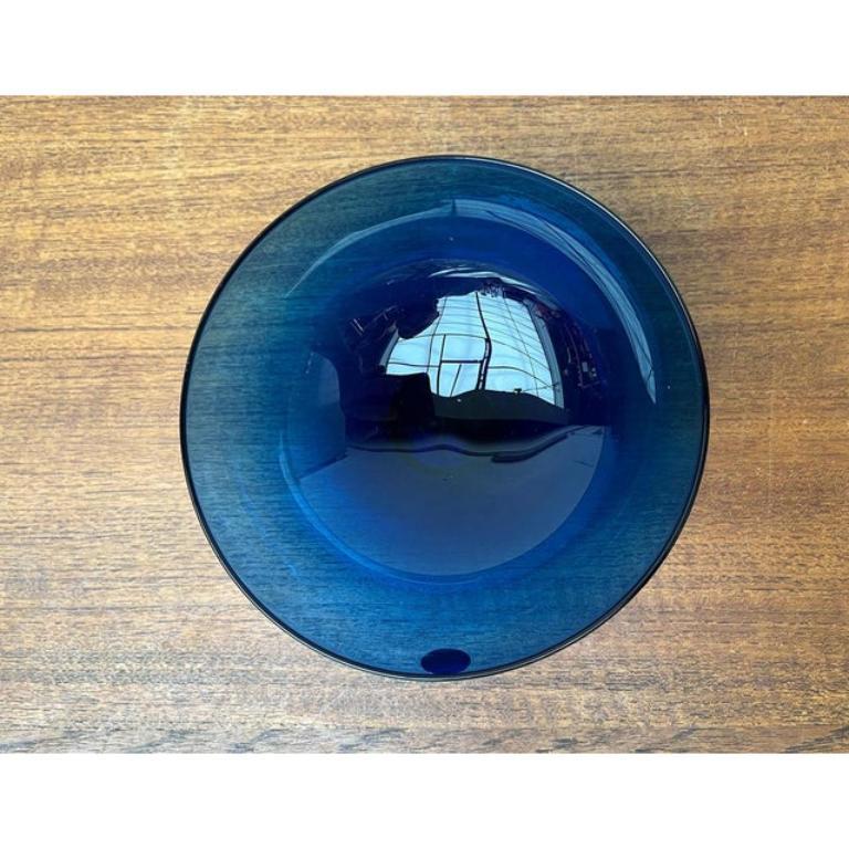 Post-Modern Postmodern Danish Crystal Glass Bowl by Anja Kjaer for Royal Copenhagen For Sale