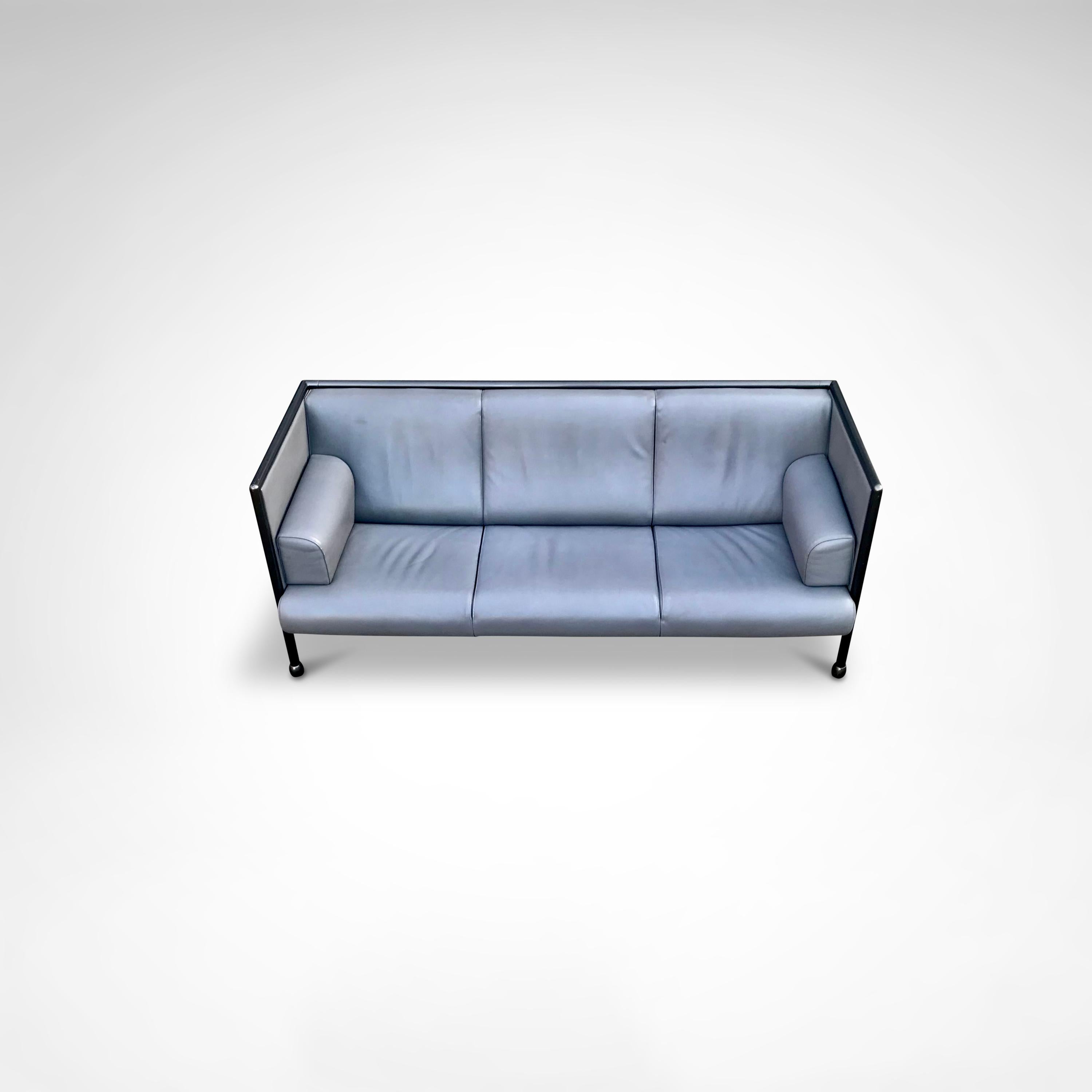 Postmodernes 3-Sitzer-Sofa Danube 850 von Ettore Sottsass für Cassina 1992 im Angebot 2