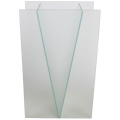 Vase en verre « V » de la collection « Postmodern Daskas Amsterdam » par Rob Dashorst, vers les années 1990