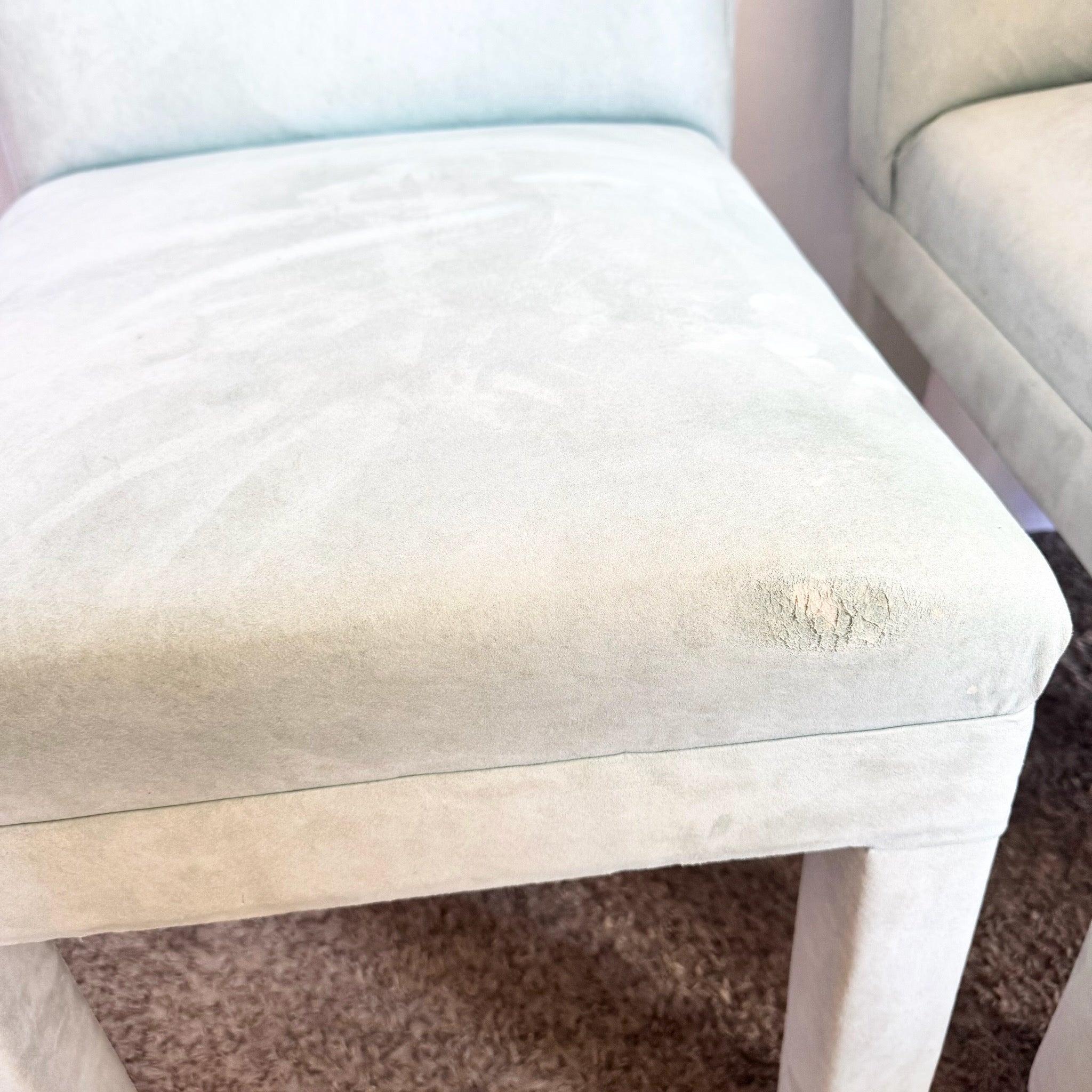 Postmodern Deco Mint Green Parsons Dining Chairs - Set of 6 For Sale 4