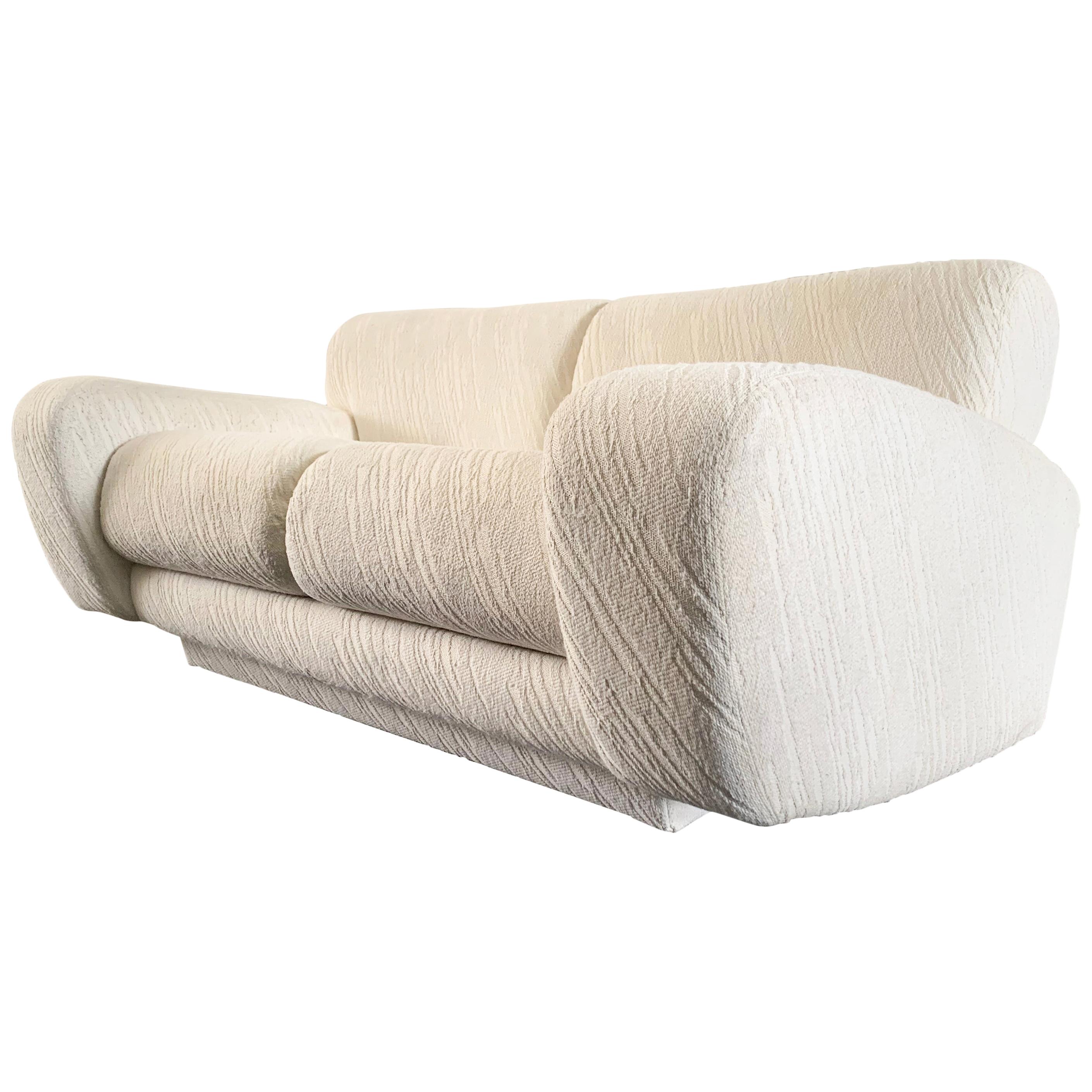 Postmodern Deco Styled Loveseat Sofa