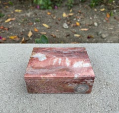 Caja de mármol decorativa postmoderna circa 1980