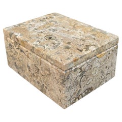 Caja de mármol decorativa postmoderna circa 1980