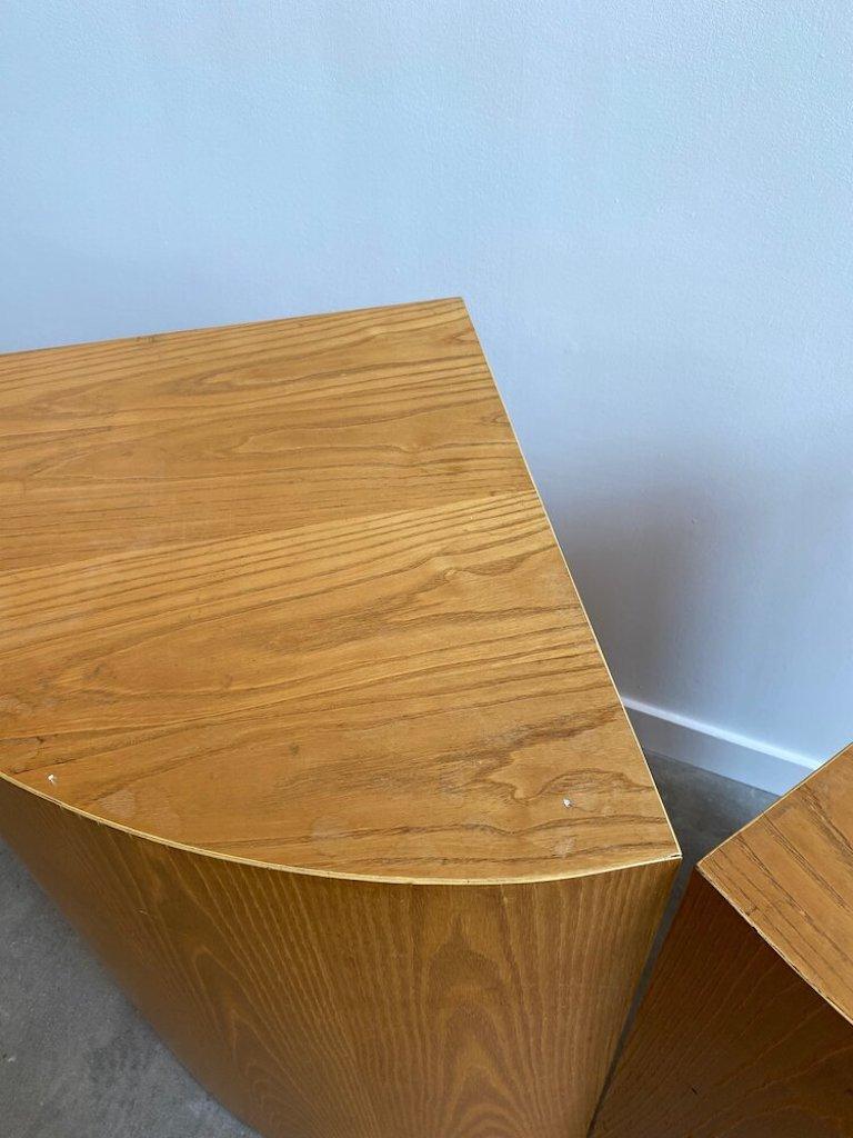 Postmodern Demi-Lune Console Table In Good Condition In Long Island City, NY