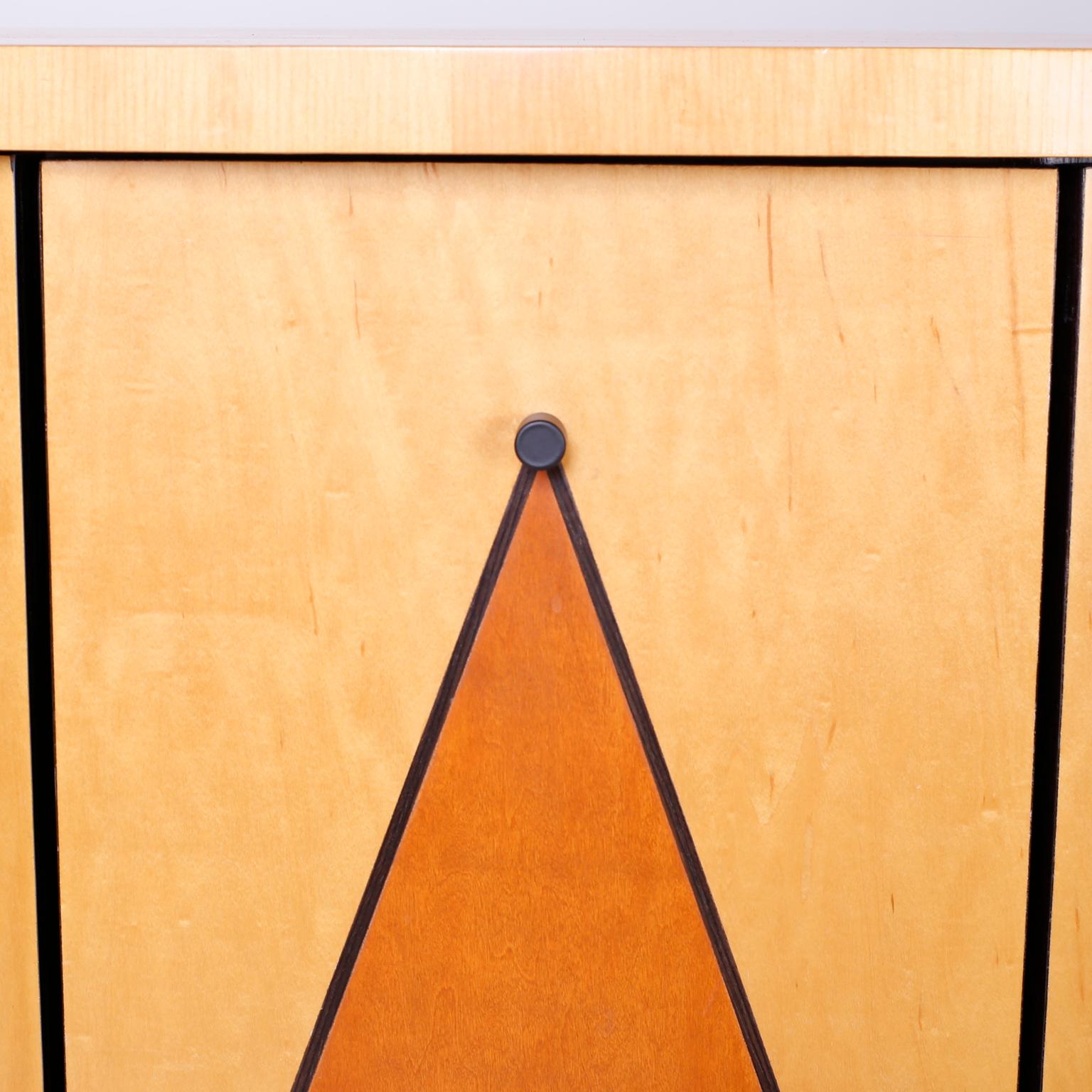 20th Century Postmodern Demilune Credenza or Cabinet For Sale