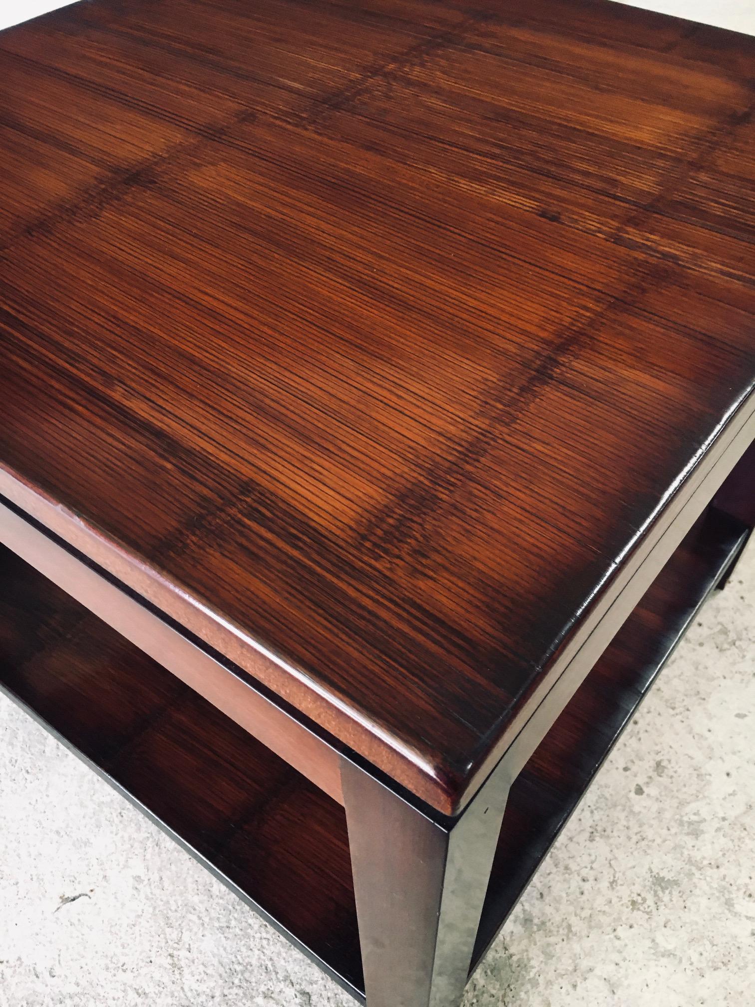 Tavolino in bambù dal design postmoderno di Axel Vervoordt, Belgio, anni '80 in vendita 6