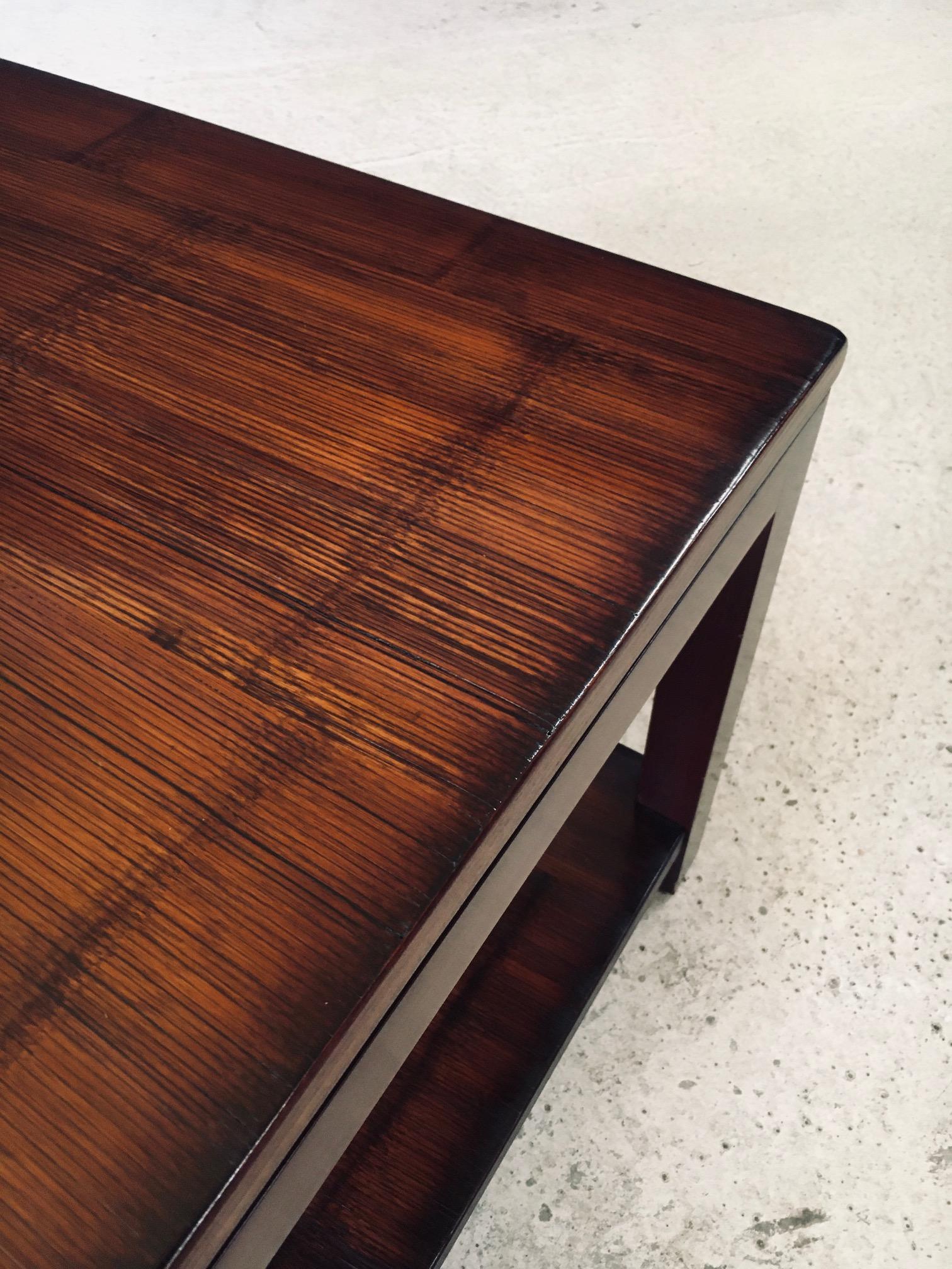 Tavolino in bambù dal design postmoderno di Axel Vervoordt, Belgio, anni '80 in vendita 7