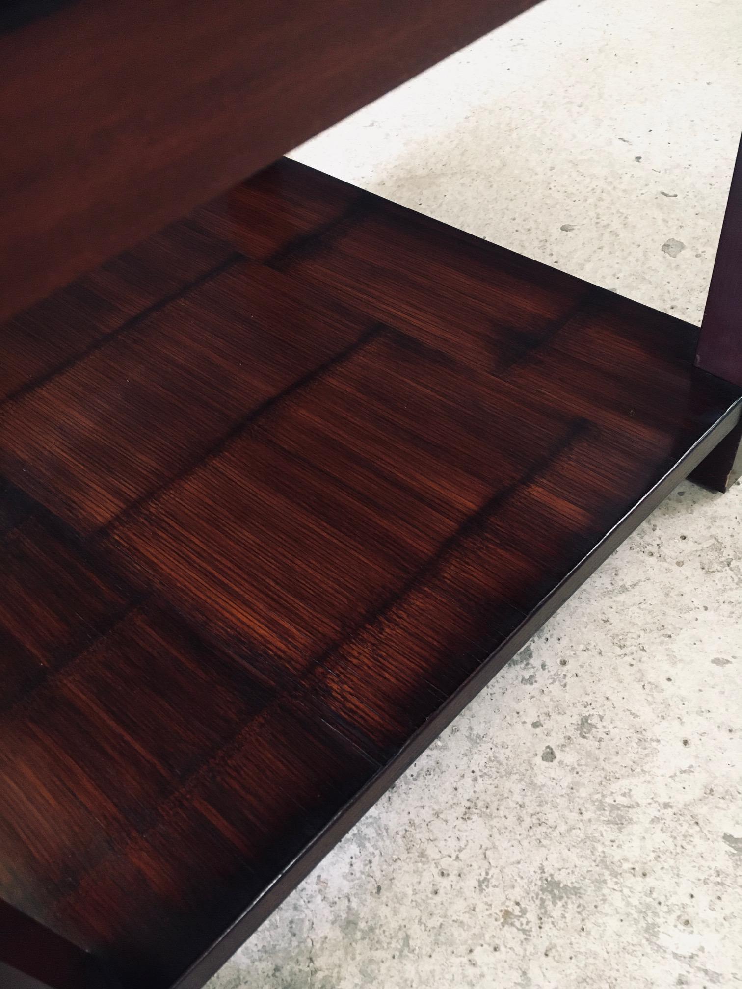 Tavolino in bambù dal design postmoderno di Axel Vervoordt, Belgio, anni '80 in vendita 8