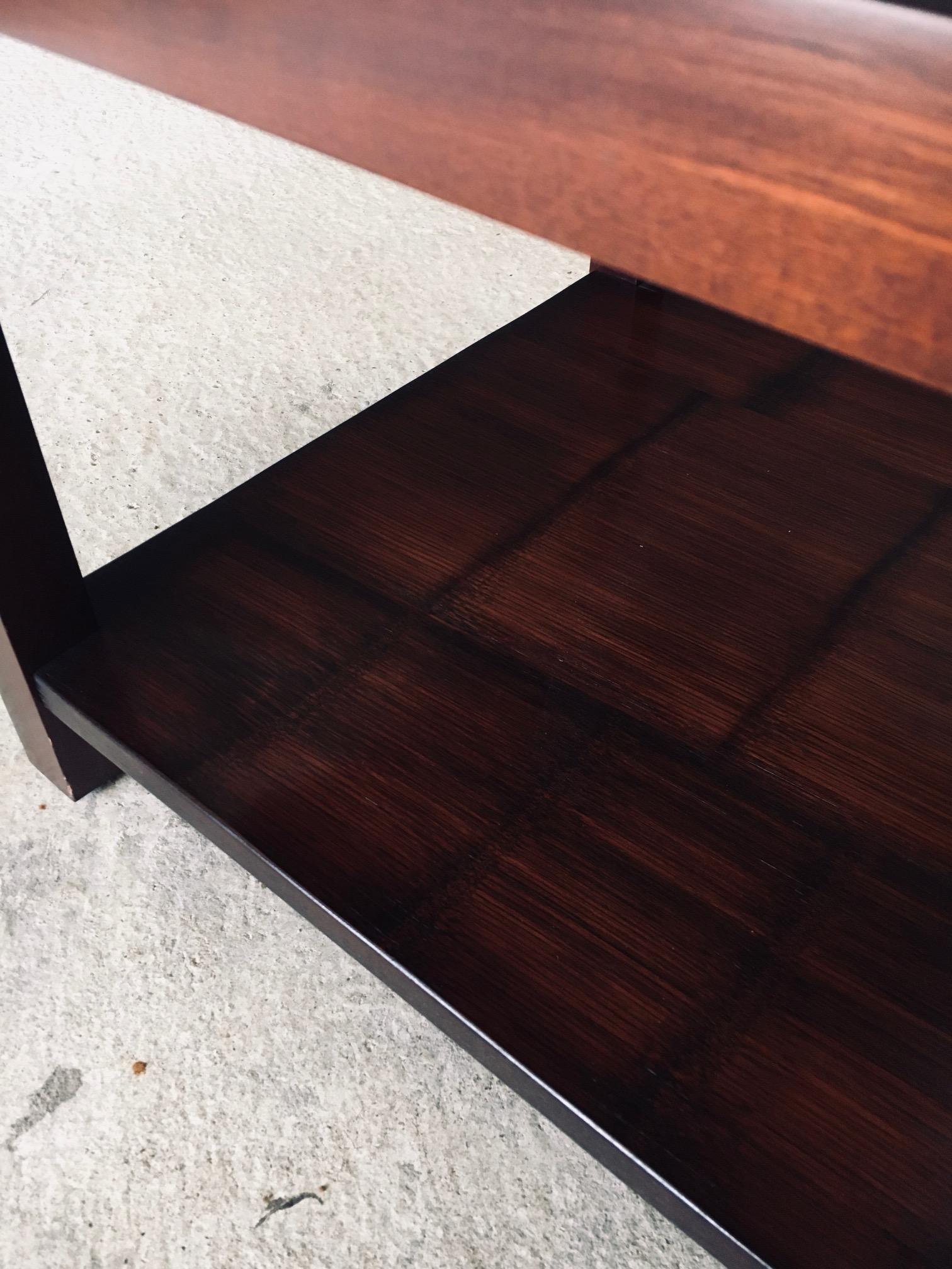 Tavolino in bambù dal design postmoderno di Axel Vervoordt, Belgio, anni '80 in vendita 9