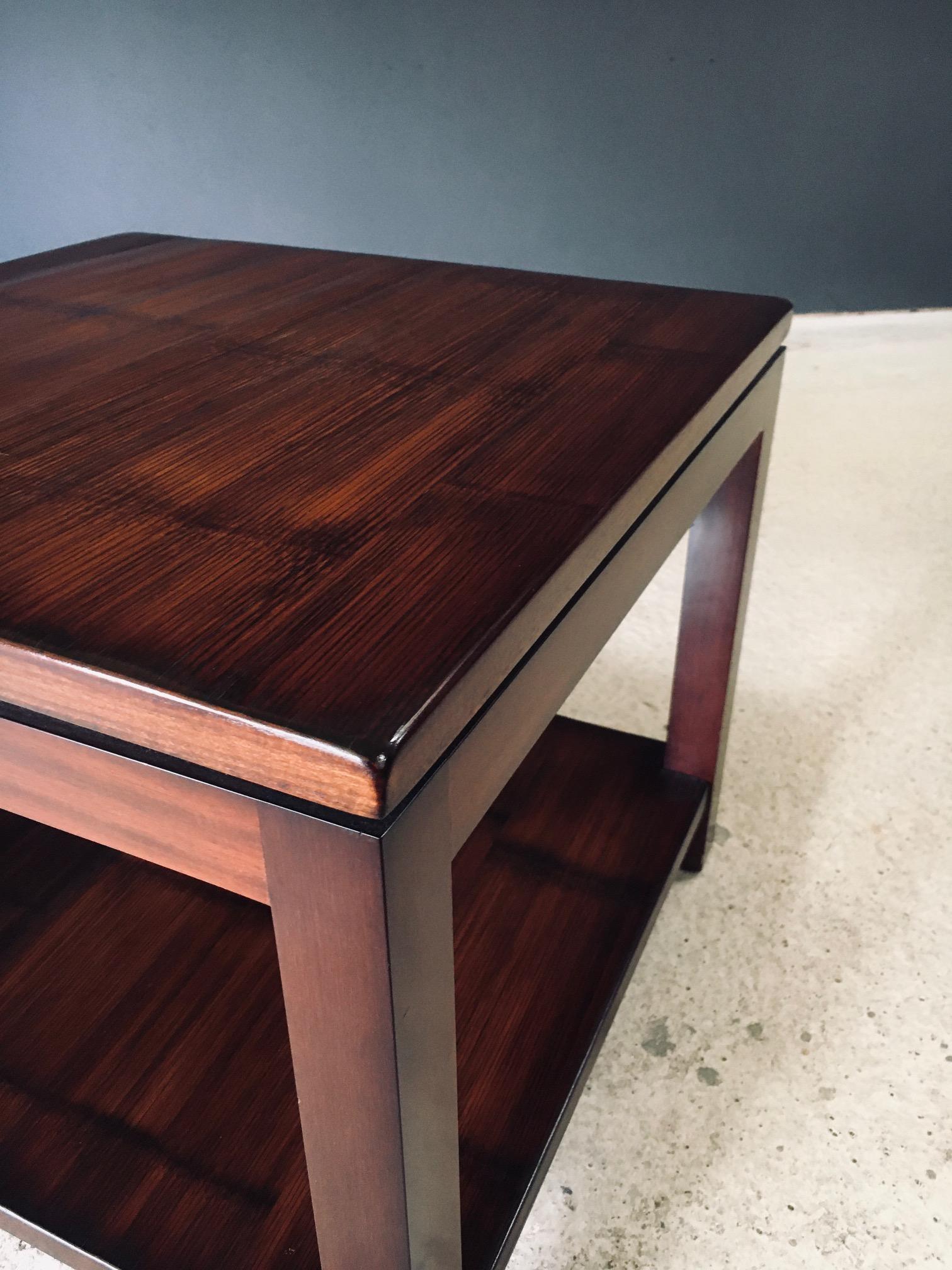 Bambù Tavolino in bambù dal design postmoderno di Axel Vervoordt, Belgio, anni '80 in vendita