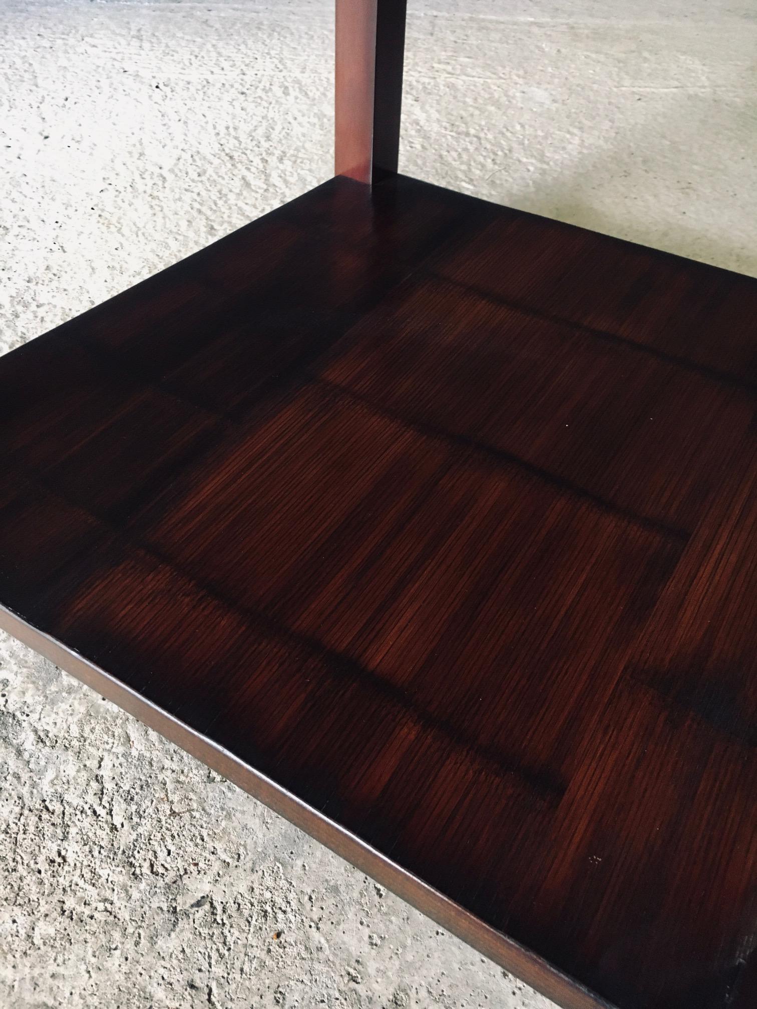 Tavolino in bambù dal design postmoderno di Axel Vervoordt, Belgio, anni '80 in vendita 1