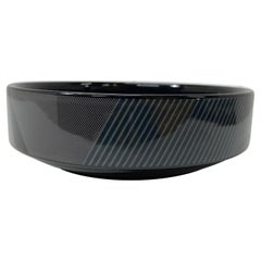 Postmodern Design Black Ceramic Bowl by Daniel Hechter, Paris