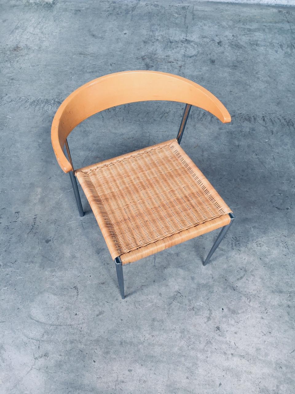 Métal Chaise de design postmoderne de Pierantonio Bonacina, Italie, années 1990 en vente
