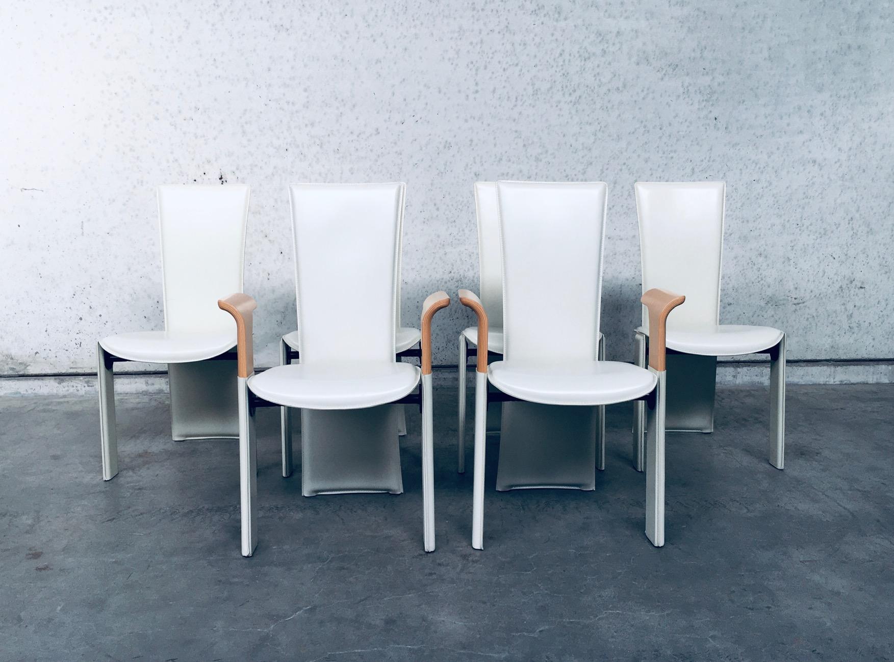 Postmodern Design Dining Chair set by Pietro Costantini, Italy 1980's For Sale 3