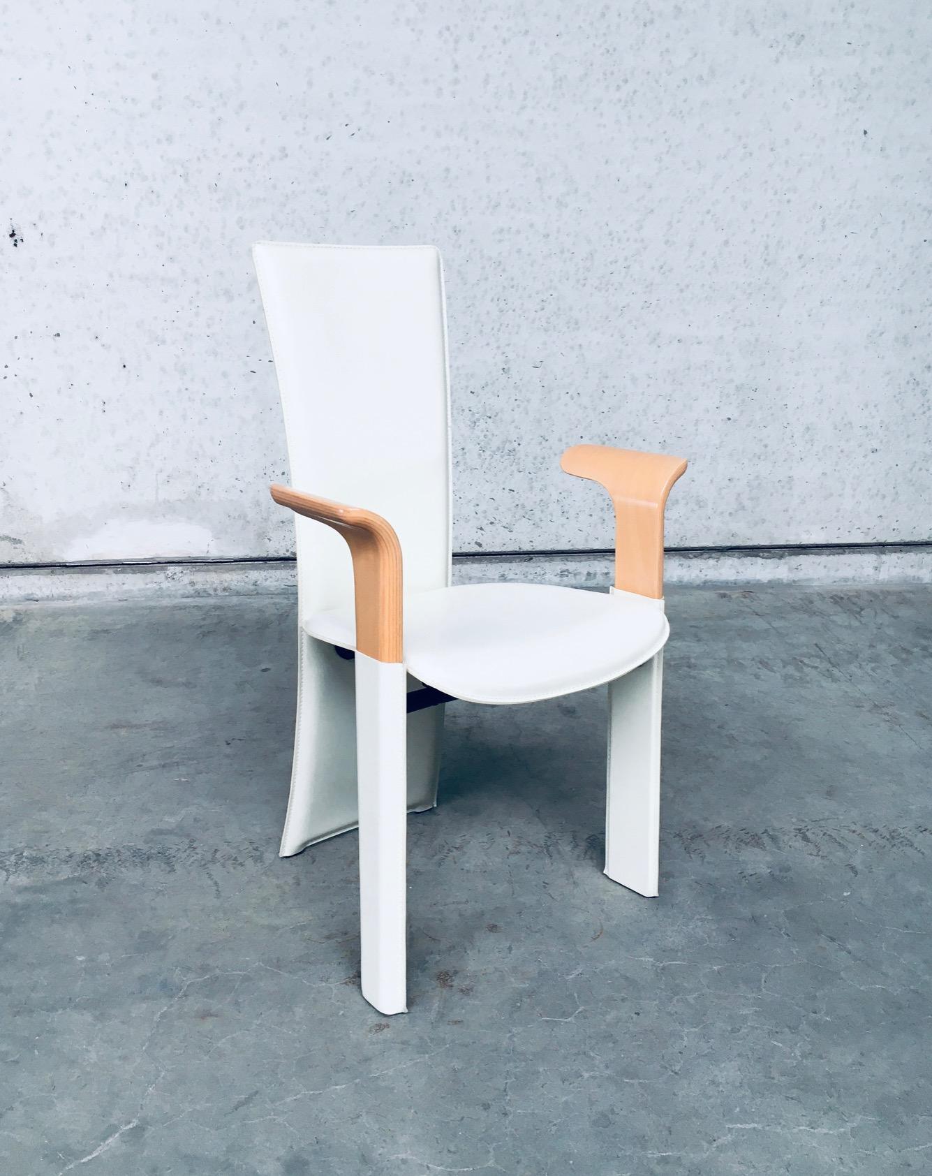 Postmodern Design Dining Chair set by Pietro Costantini, Italy 1980's For Sale 4