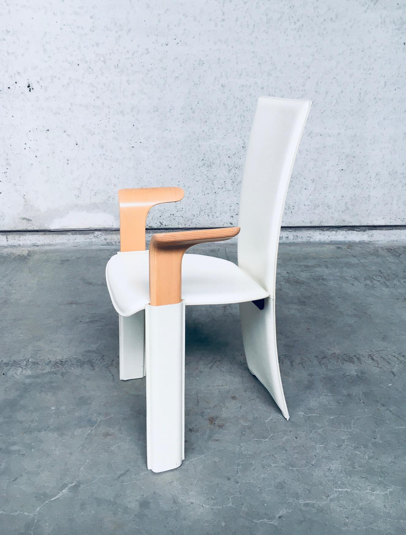 Postmodern Design Dining Chair set by Pietro Costantini, Italy 1980's For Sale 5