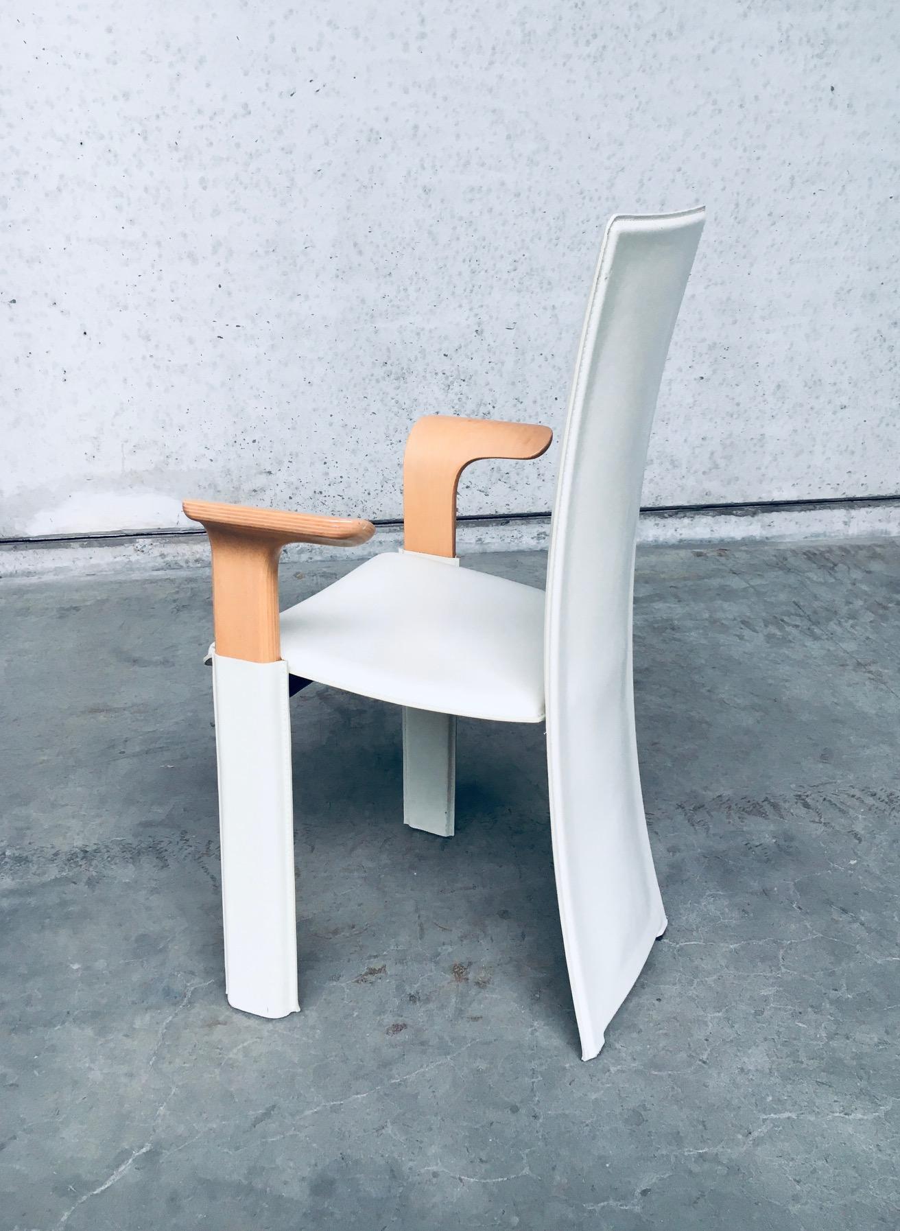 Postmodern Design Dining Chair set by Pietro Costantini, Italy 1980's For Sale 6