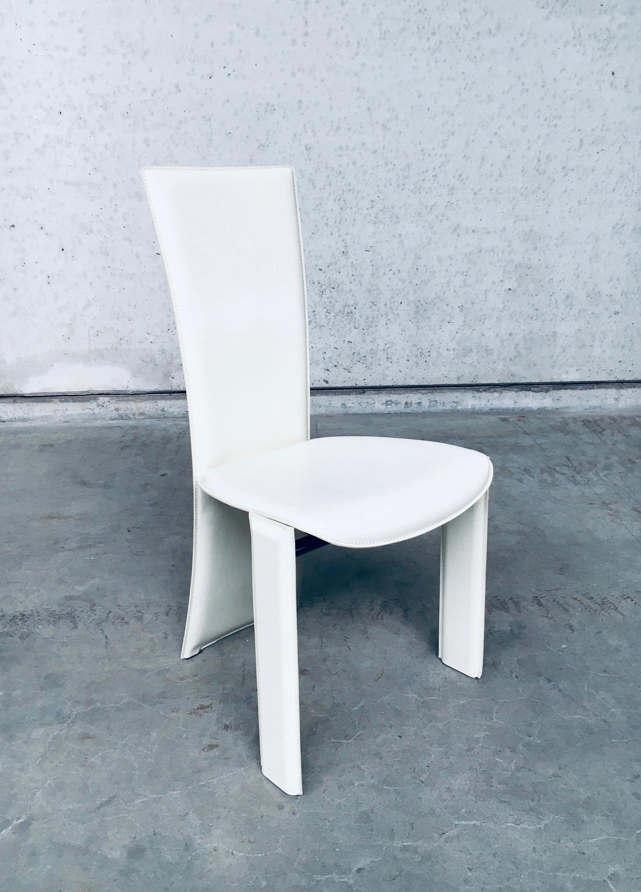 Postmodern Design Dining Chair set by Pietro Costantini, Italy 1980's For Sale 8
