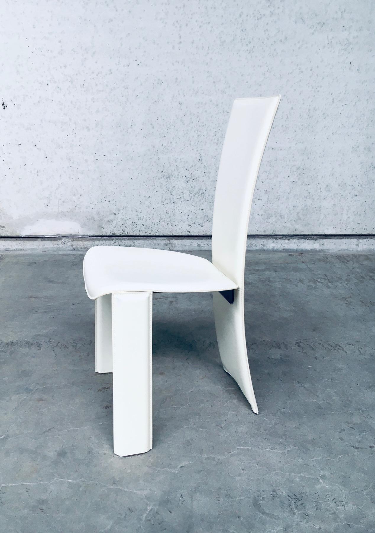 Postmodern Design Dining Chair set by Pietro Costantini, Italy 1980's For Sale 9