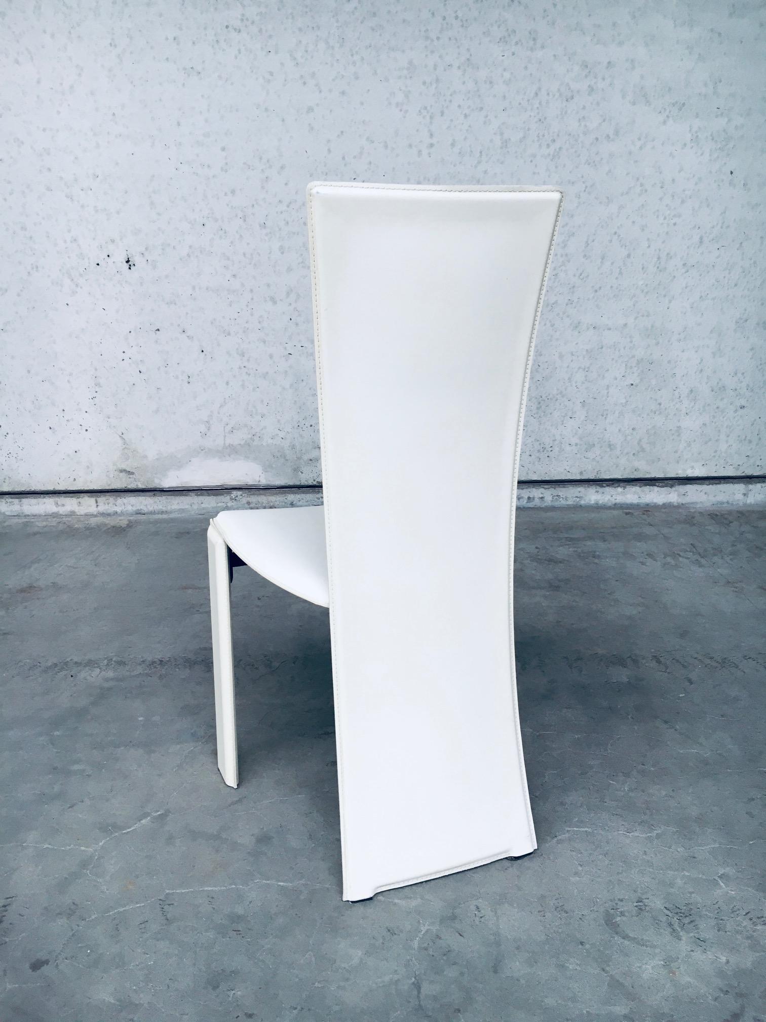 Postmodern Design Dining Chair set by Pietro Costantini, Italy 1980's For Sale 11