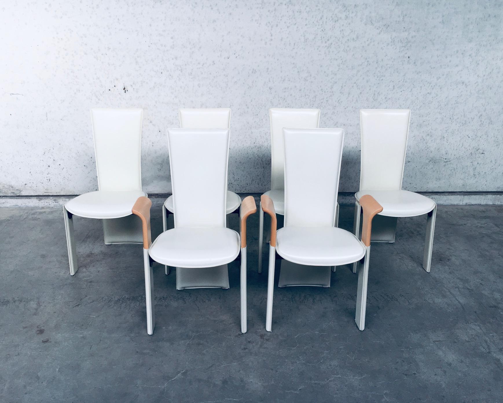 Postmodern Design Dining Chair set by Pietro Costantini, Italy 1980's For Sale 1