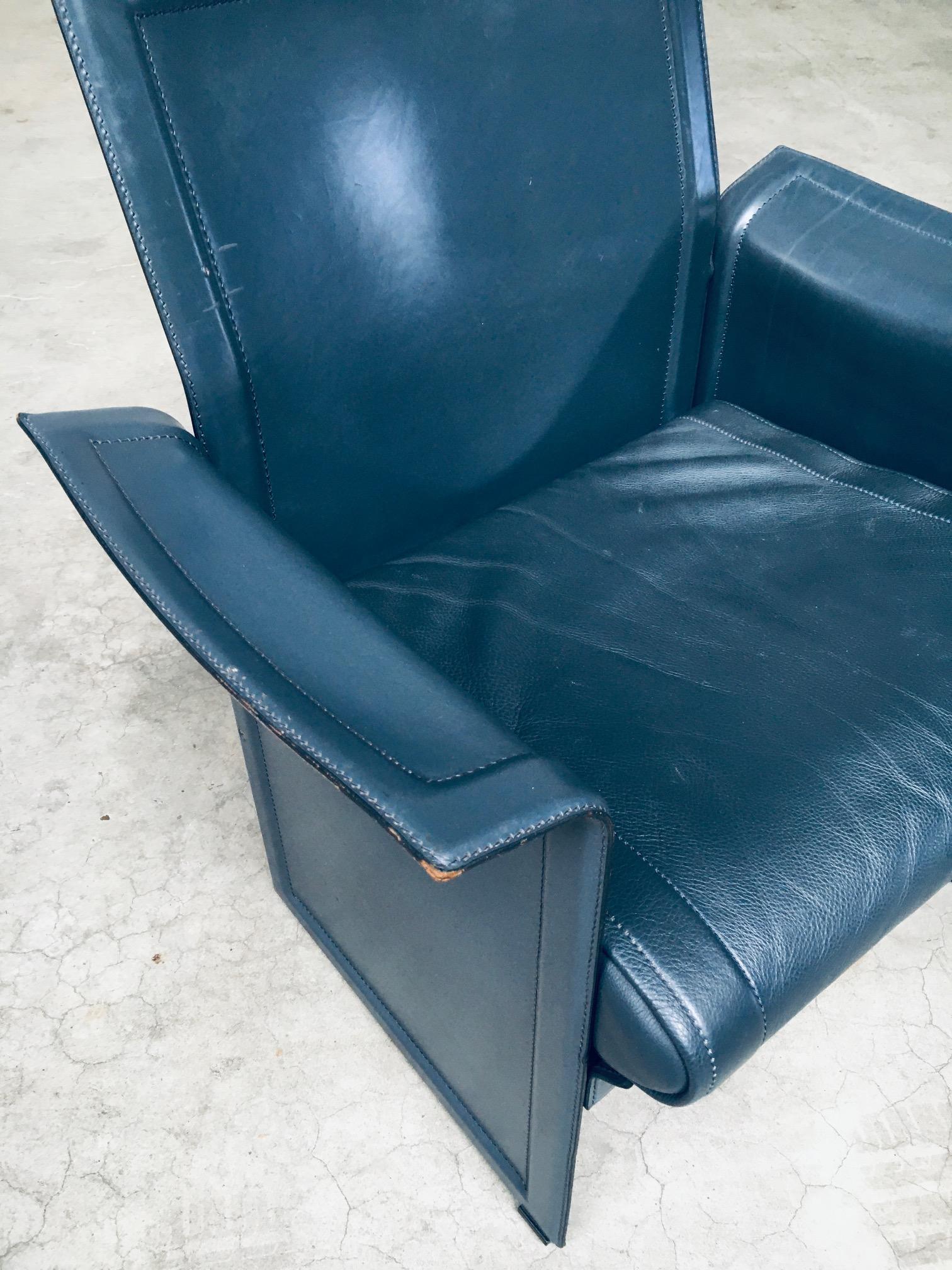 Postmodern Design KORIUM KM1 Leather Armchair by Tito Agnoli for Matteo Grassi For Sale 6