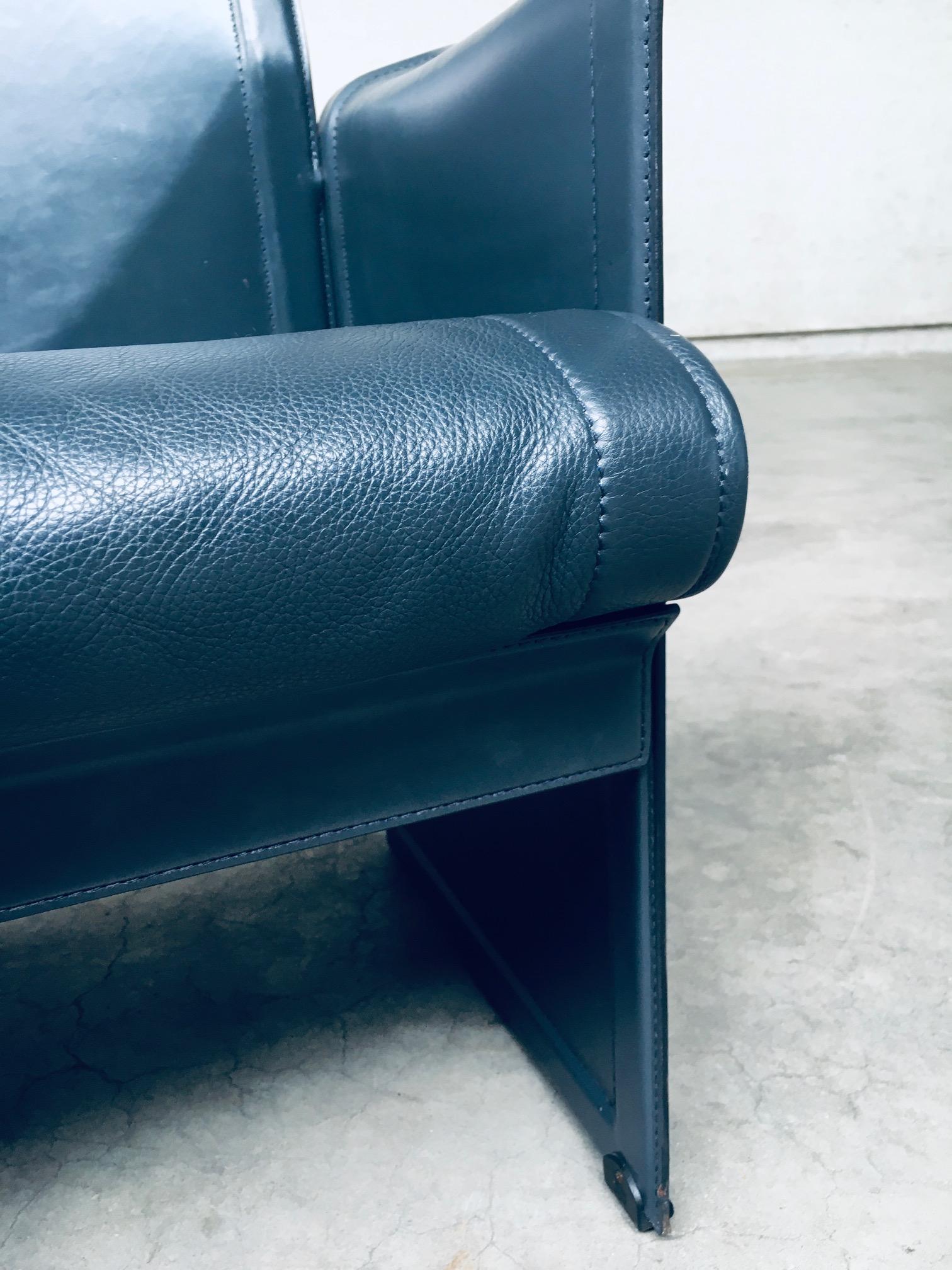 Postmodern Design KORIUM KM1 Leather Armchair by Tito Agnoli for Matteo Grassi For Sale 11