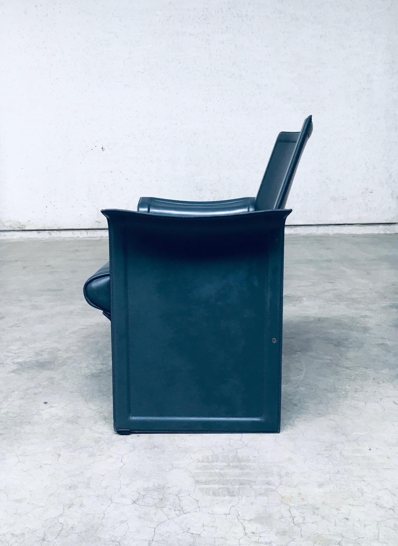 Postmodern Design KORIUM KM1 Leather Armchair by Tito Agnoli for Matteo Grassi For Sale 1