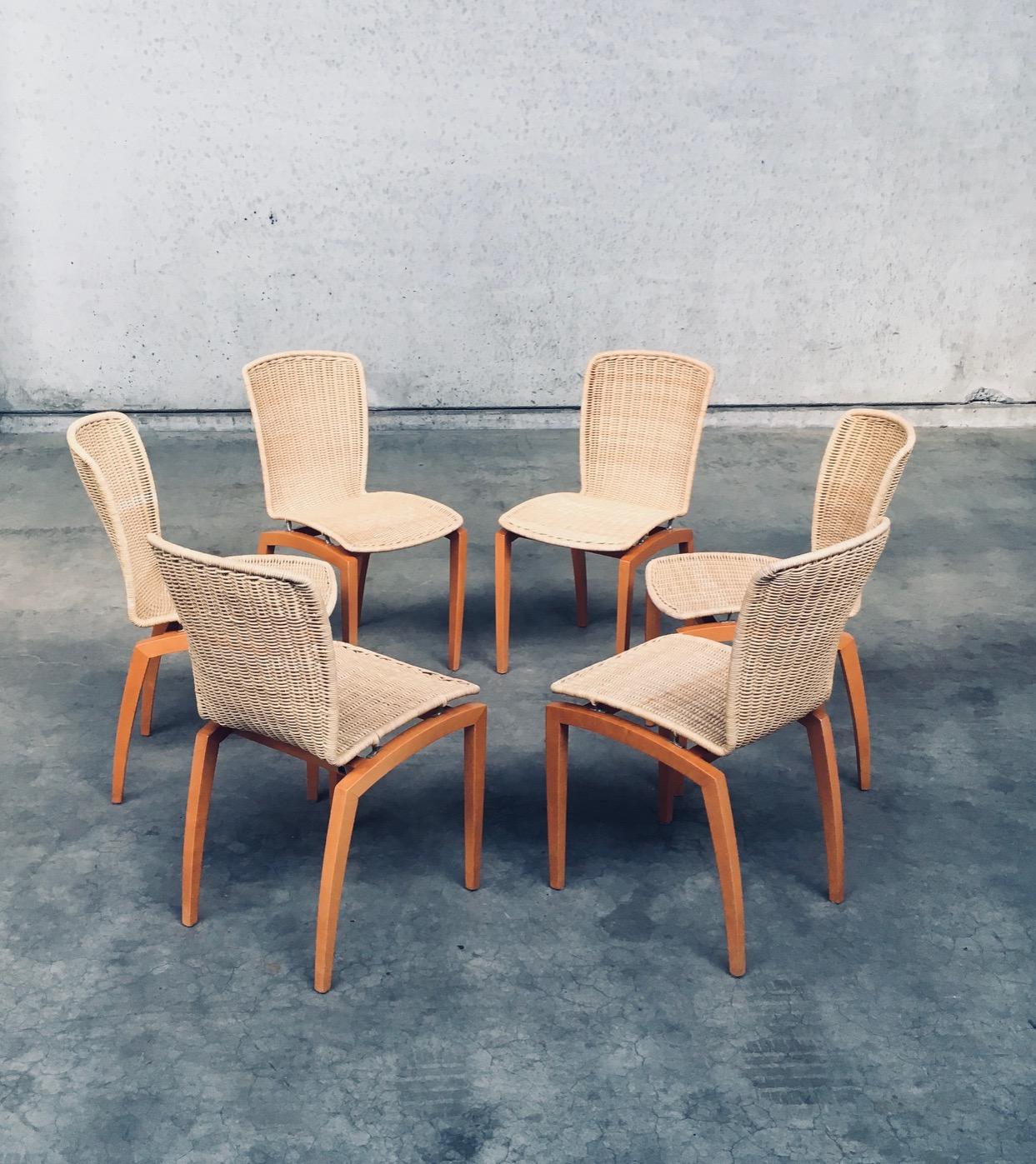 Woven Postmodern Design LIBRA Dining Chairs by Christian Werner for Ligne Roset