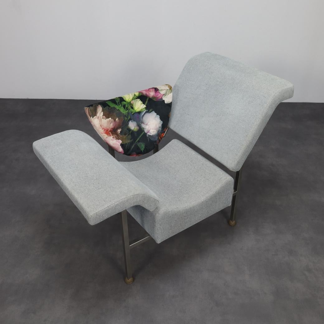 Postmodern Design Lounge Chair Groeten uit Holland by Rob Eckhardt, 1980s Acero inoxidable en venta