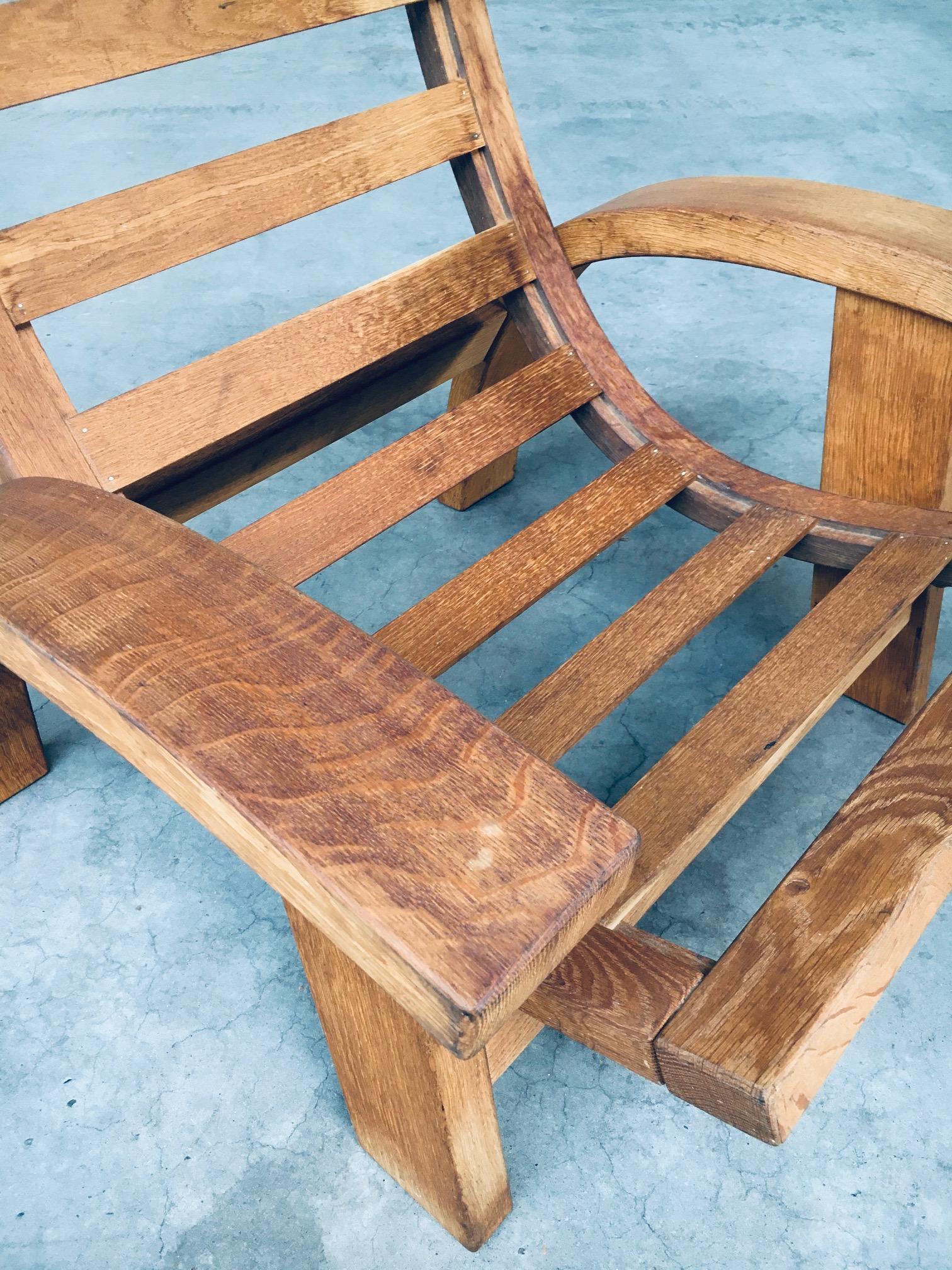 Postmodern Design Oak Adjustable Lounge Chair 14