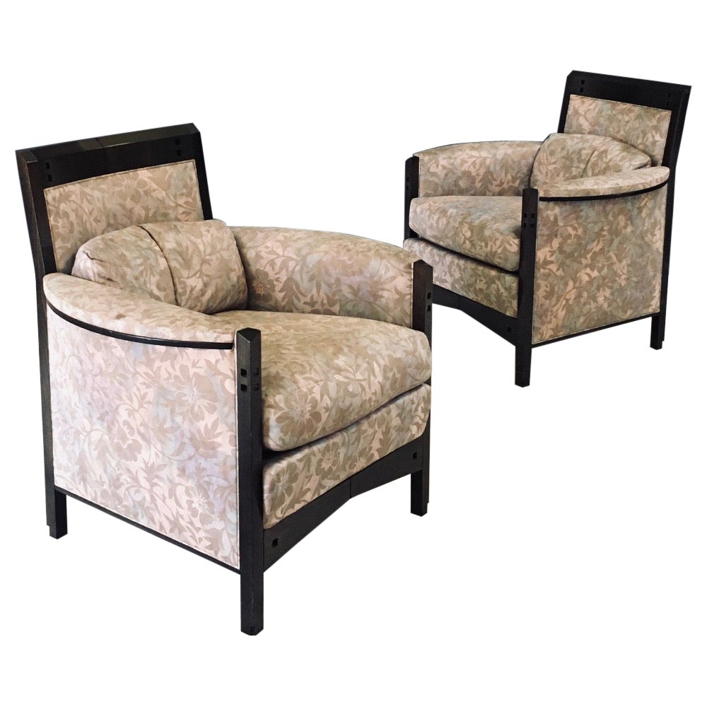 Ensemble de chaises longues "Peggy" au design postmoderne par Umberto Asnago pour Giorgetti en vente
