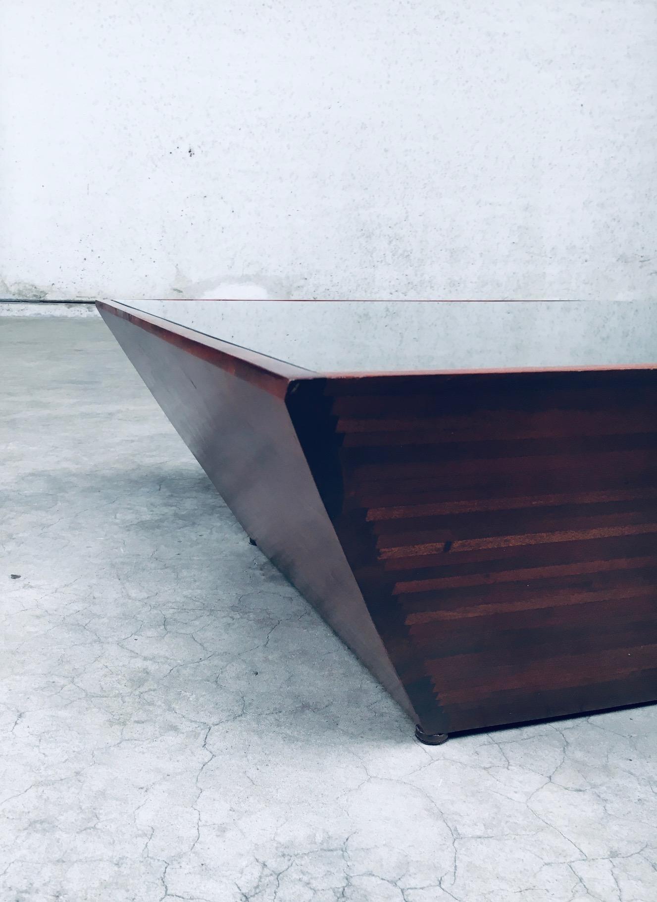 Postmodern Design Reverse Pyramid Coffee Table For Sale 10