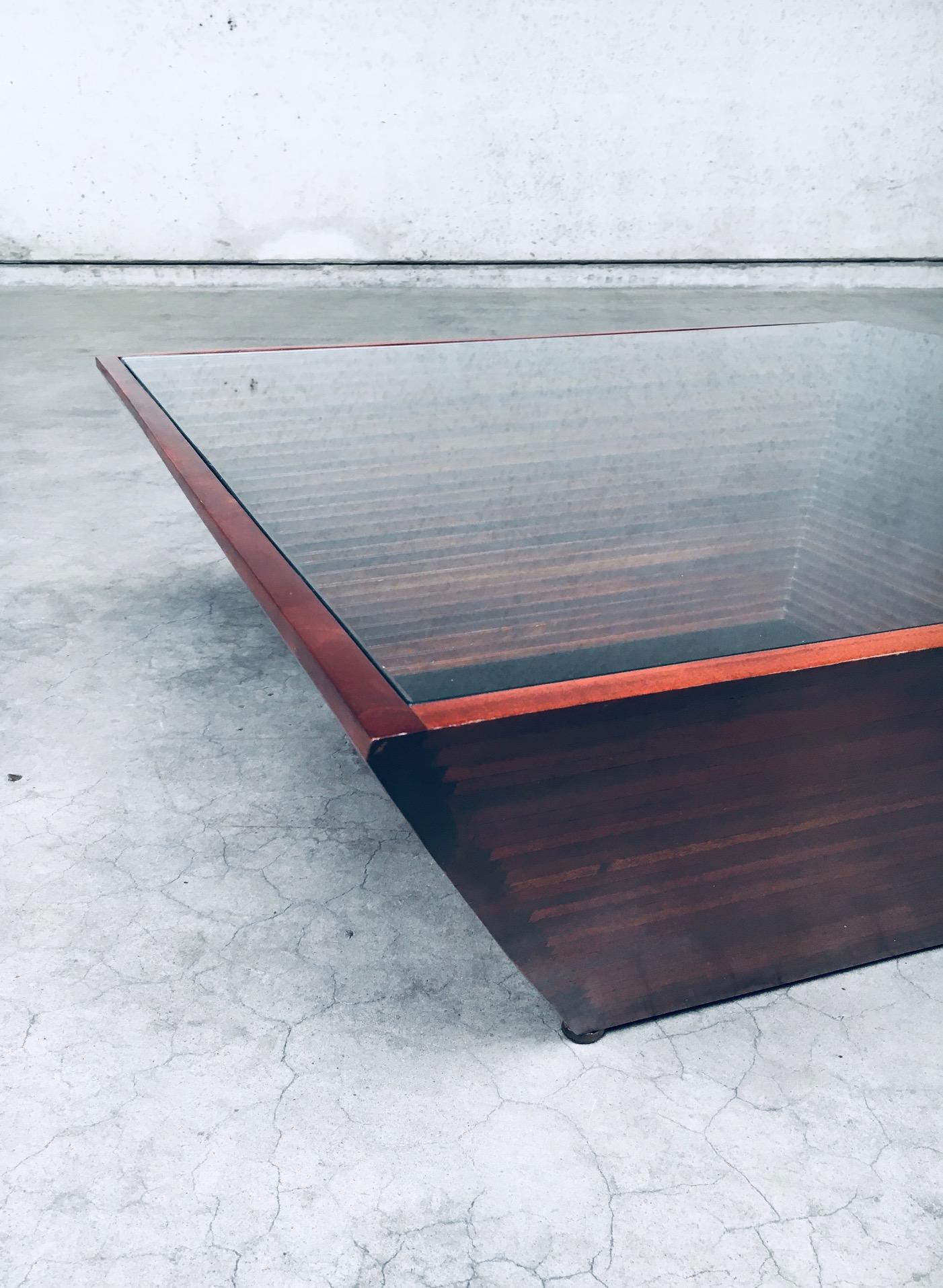 Postmodern Design Reverse Pyramid Coffee Table For Sale 11