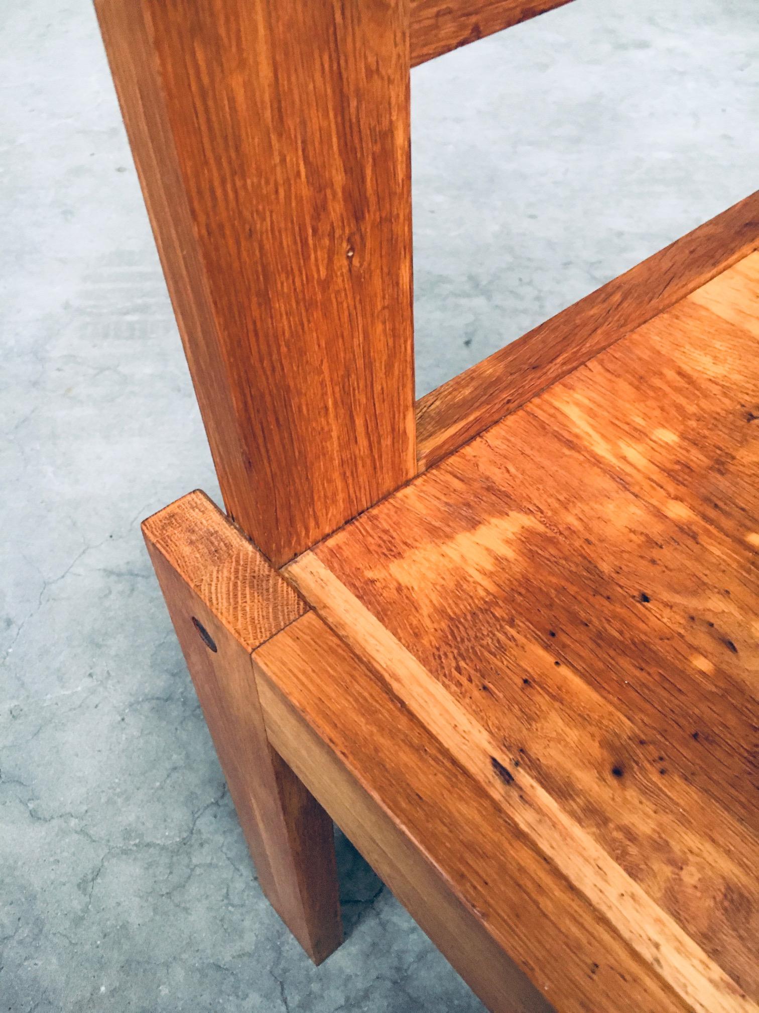 Postmodern Design Teak Side Chair, France 1990's For Sale 4