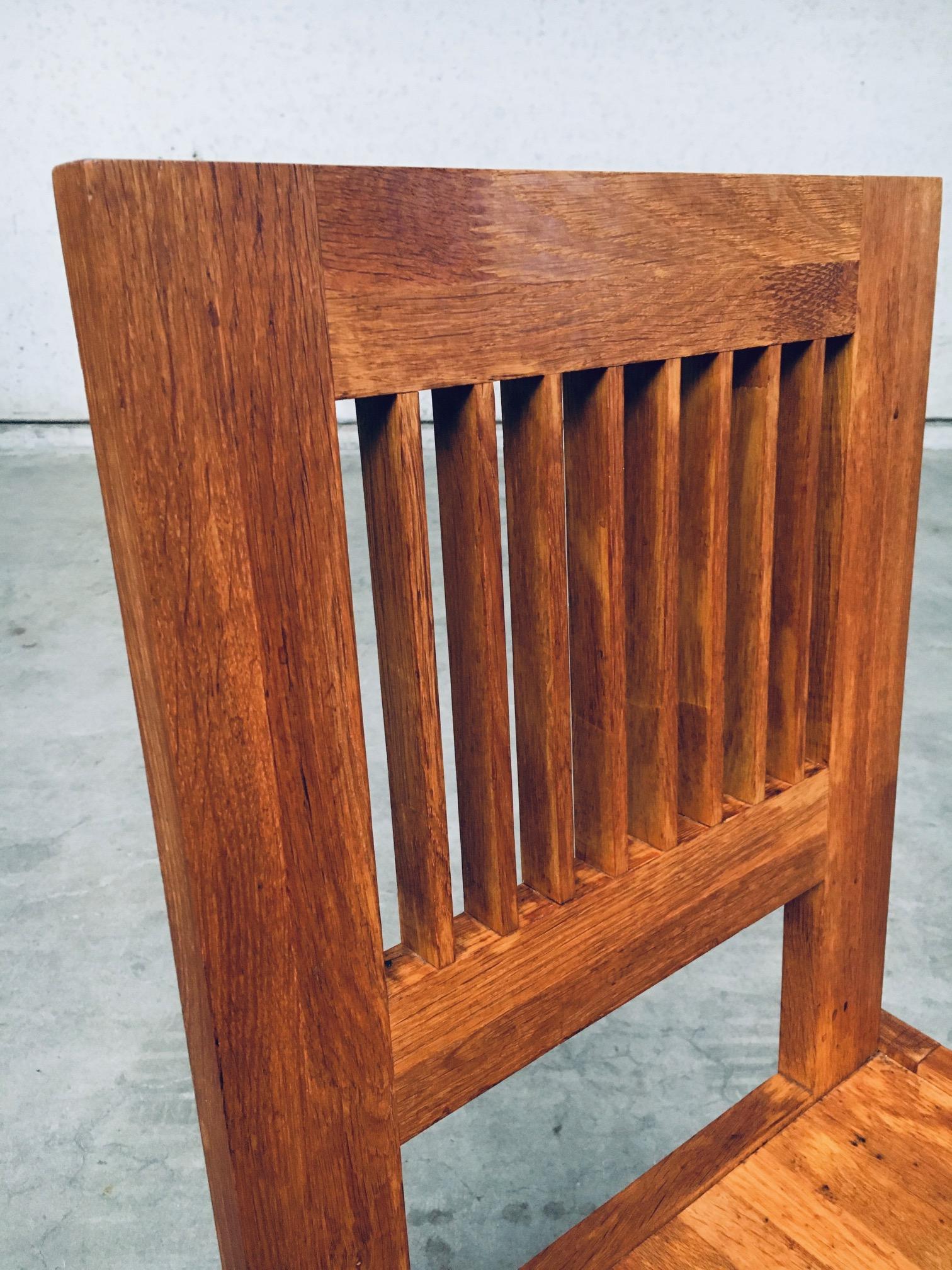 Postmodern Design Teak Side Chair, France 1990's For Sale 7