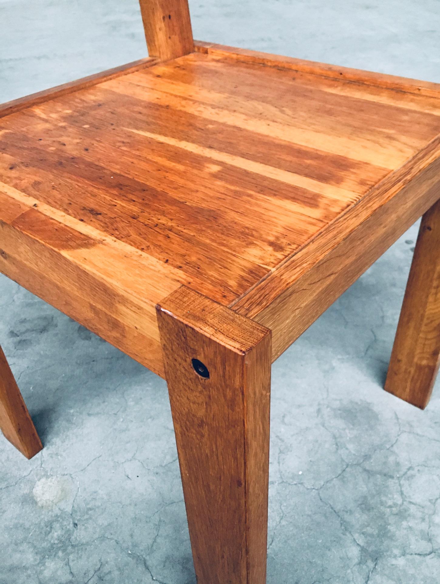 Postmodern Design Teak Side Chair, France 1990's For Sale 8