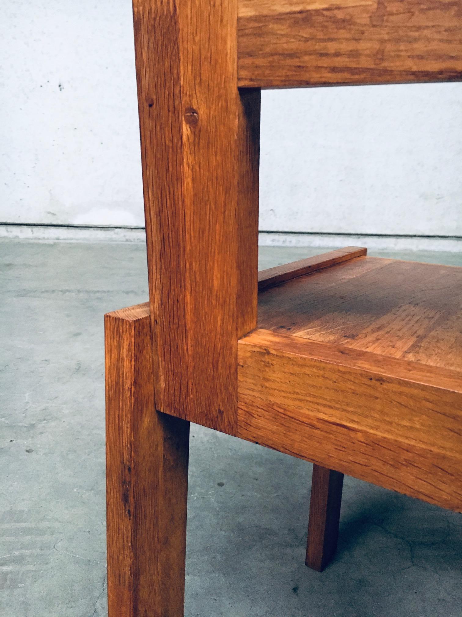 Postmodern Design Teak Side Chair, France 1990's For Sale 13