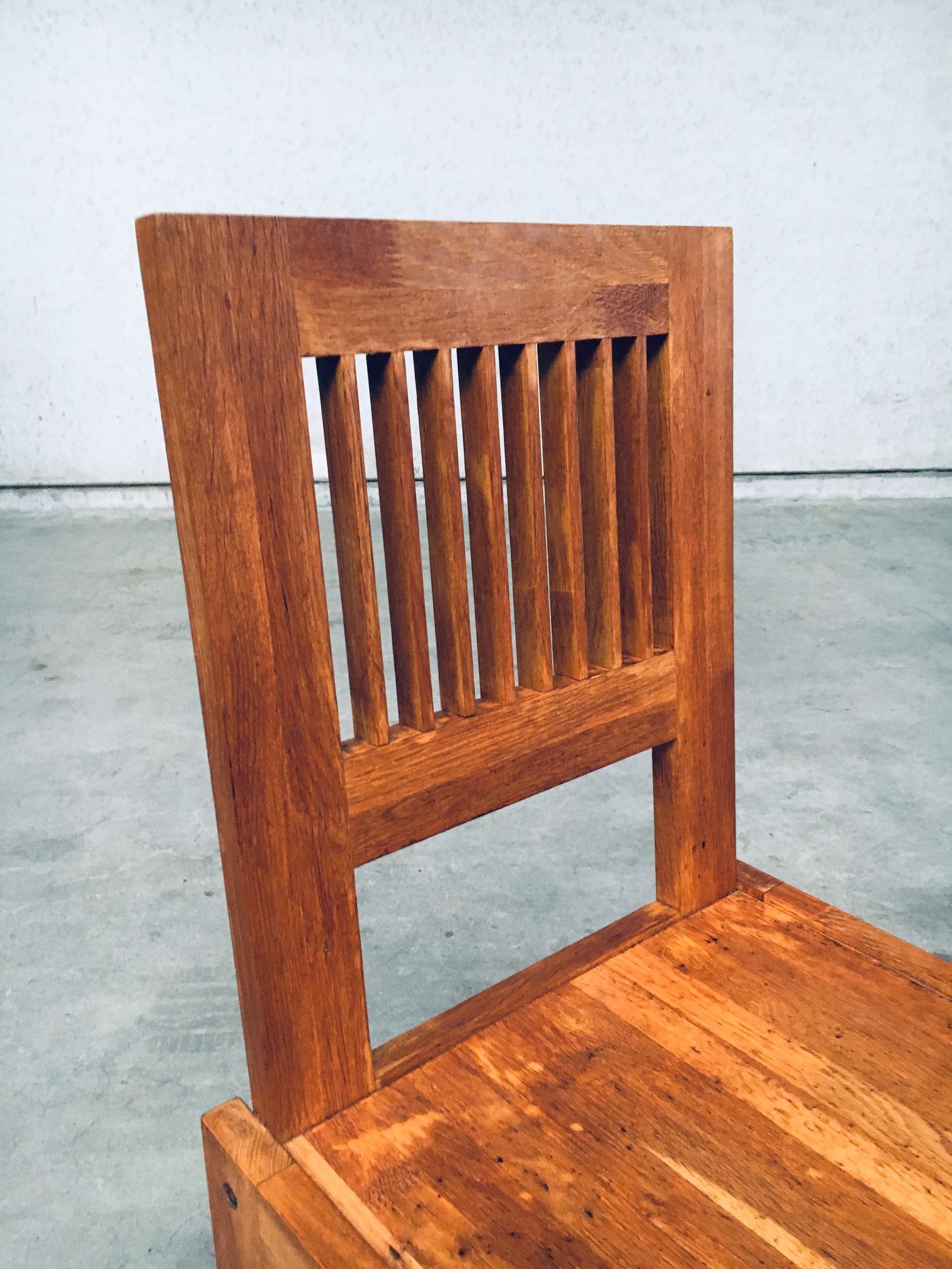 Postmodern Design Teak Side Chair, France 1990's For Sale 2
