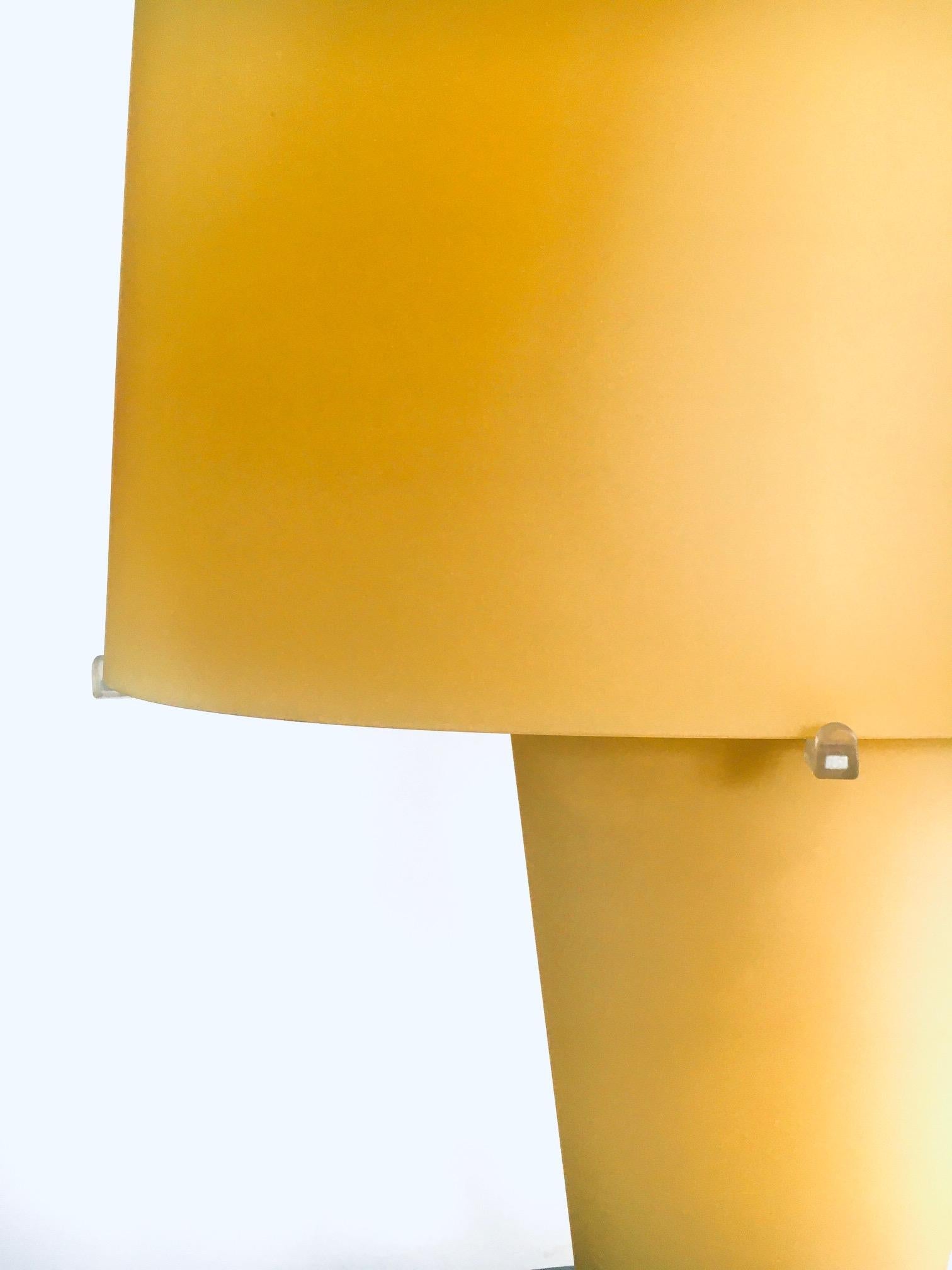 Postmoderne Design XL Glas-Tischlampe aus Glas von Daniela Puppa für Fontana Arte im Angebot 10